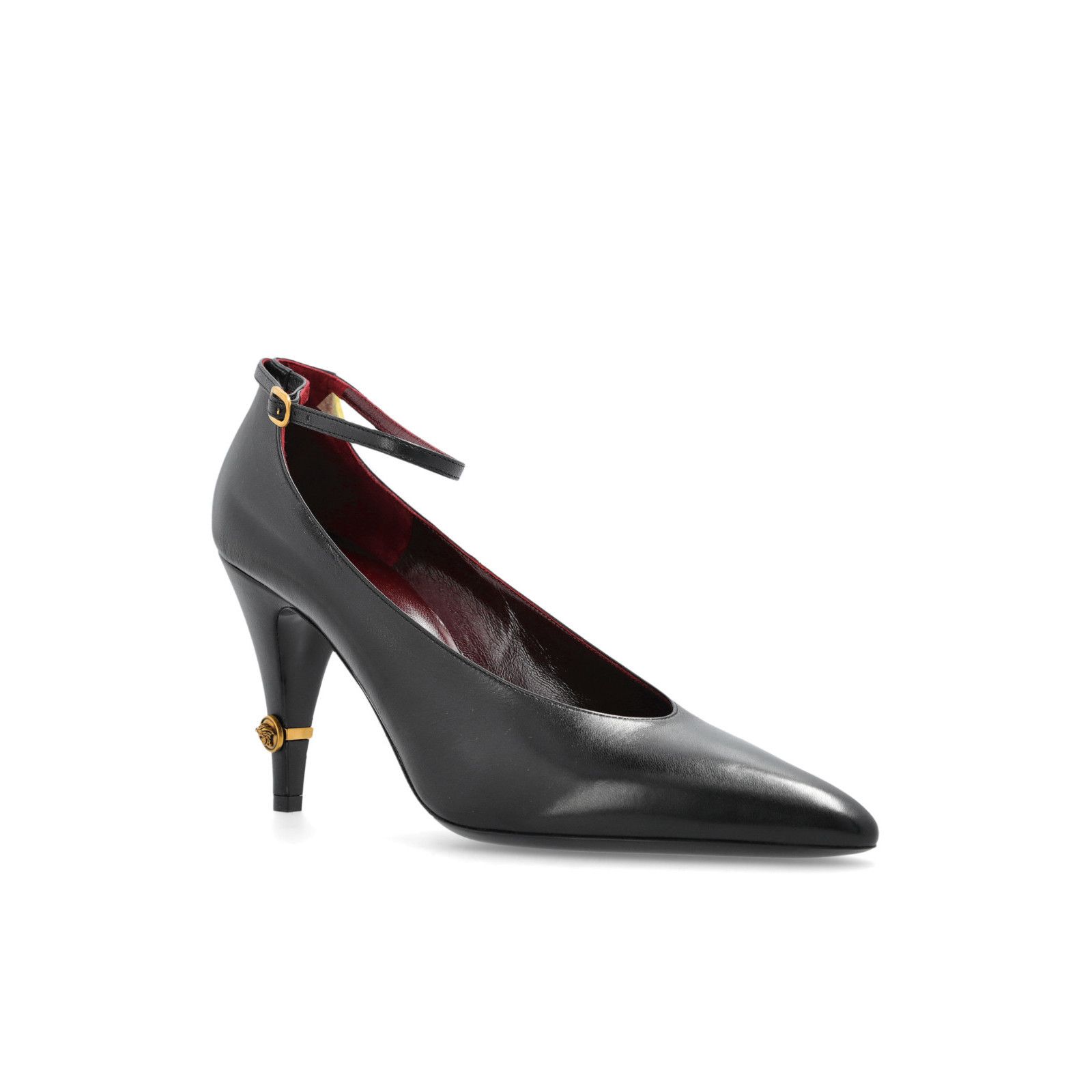 Versace VERSACE Gianni Black Leather Heel Pumps New & Authentic (Wom Size US 8.5 / IT 38.5 - 2 Thumbnail