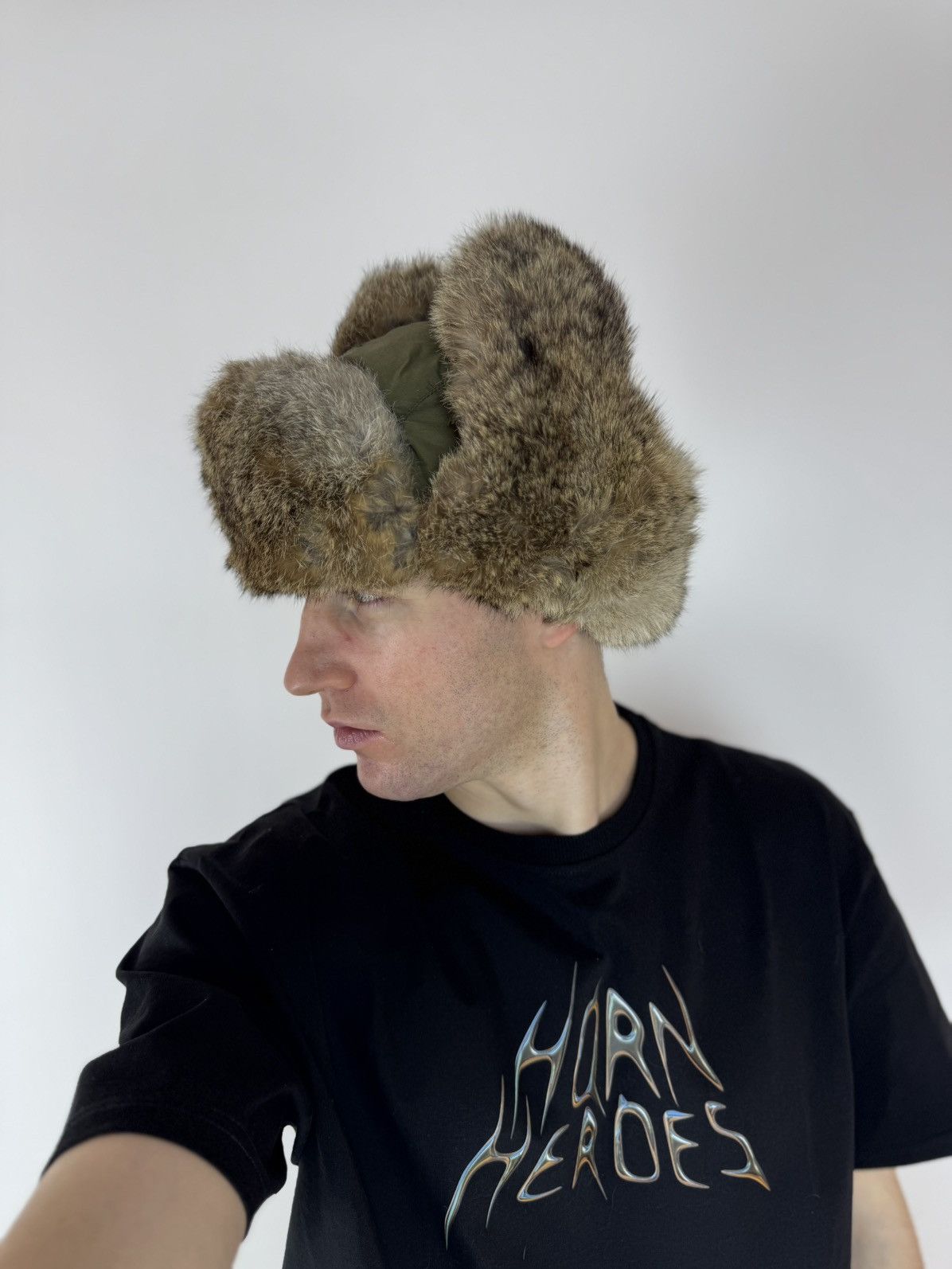 Other Vintage Army Ushanka Winter Fur Hat, Tyler The Creator Size ONE SIZE - 6 Thumbnail
