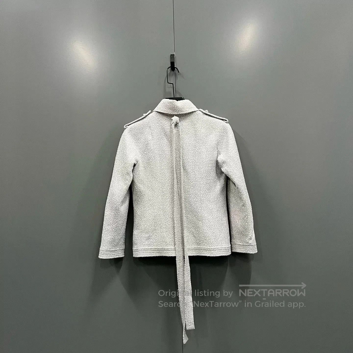 Chanel silver gray woven Chanel jacket. Size XS / US 0-2 / IT 36-38 - 2 Thumbnail