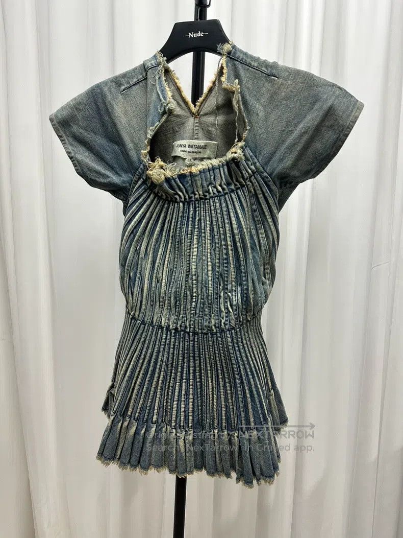 Junya Watanabe JUNYA WATANABE Denim mini dress Size S / US 4 / IT 40 - 3 Thumbnail