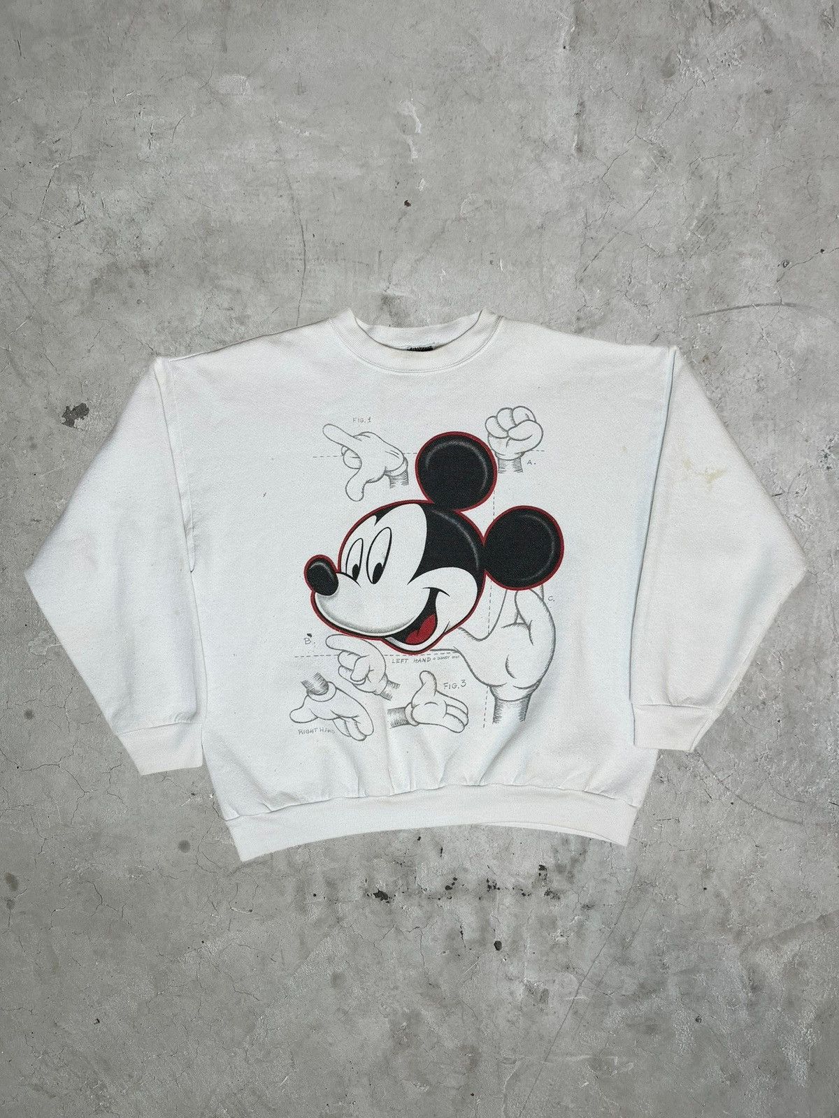 Vintage Vintage Mickey Mouse Crewneck Size US L / EU 52-54 / 3 - 1 Thumbnail