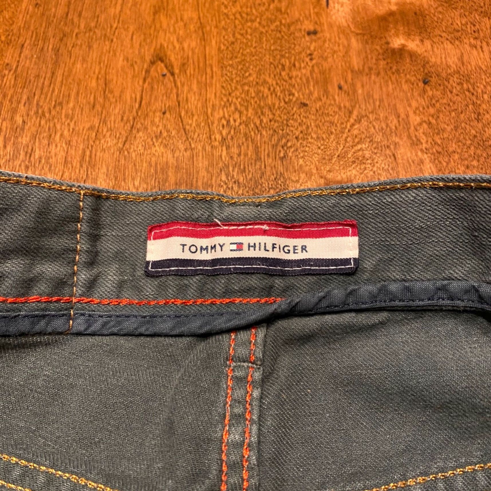 Tommy Hilfiger Tommy Hilfiger Jeans Mens 28x29 Straight Leg Green Denim Outdoor Regular Distressed No Size US 28 / EU 44 - 3 Thumbnail