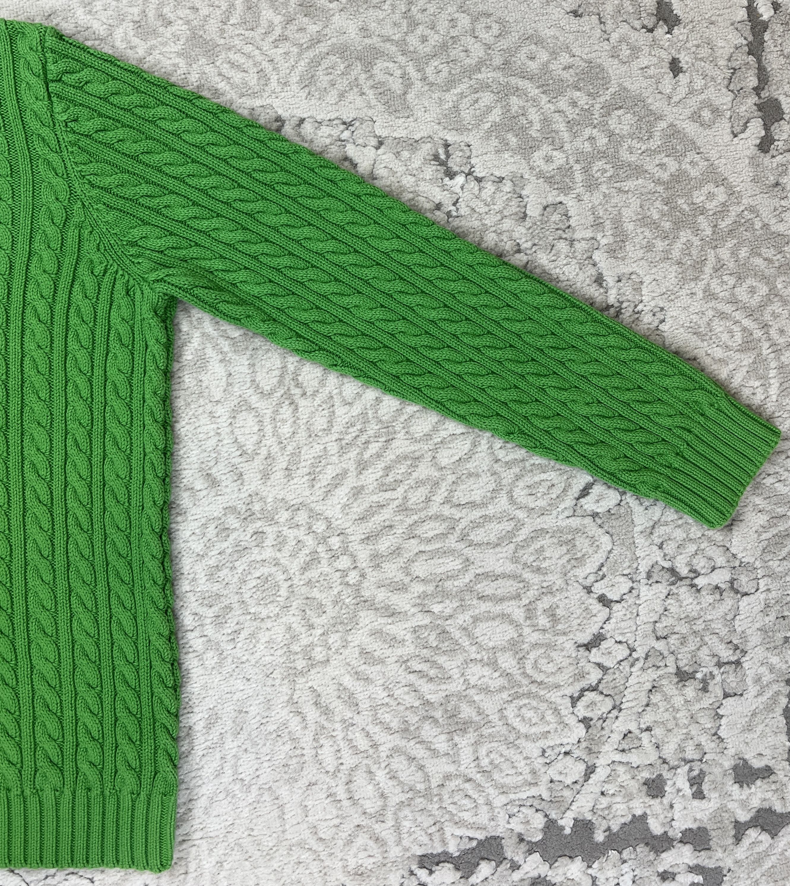 Lauren Ralph Lauren Vtg Lauren Ralph Lauren Cable Knit Sweater Jumper Crest Size L / US 10 / IT 46 - 3 Thumbnail