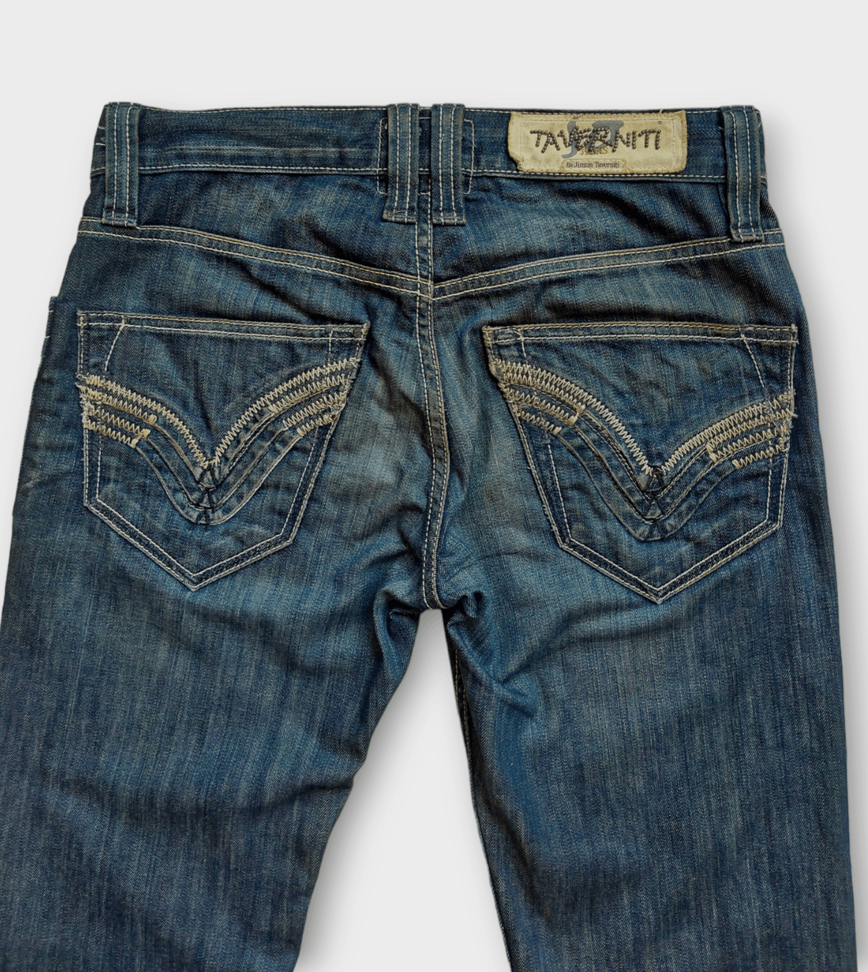 Vintage Vintage Jimmy Taverniti Outer Stitched Jeans Size US 29 - 10 Thumbnail