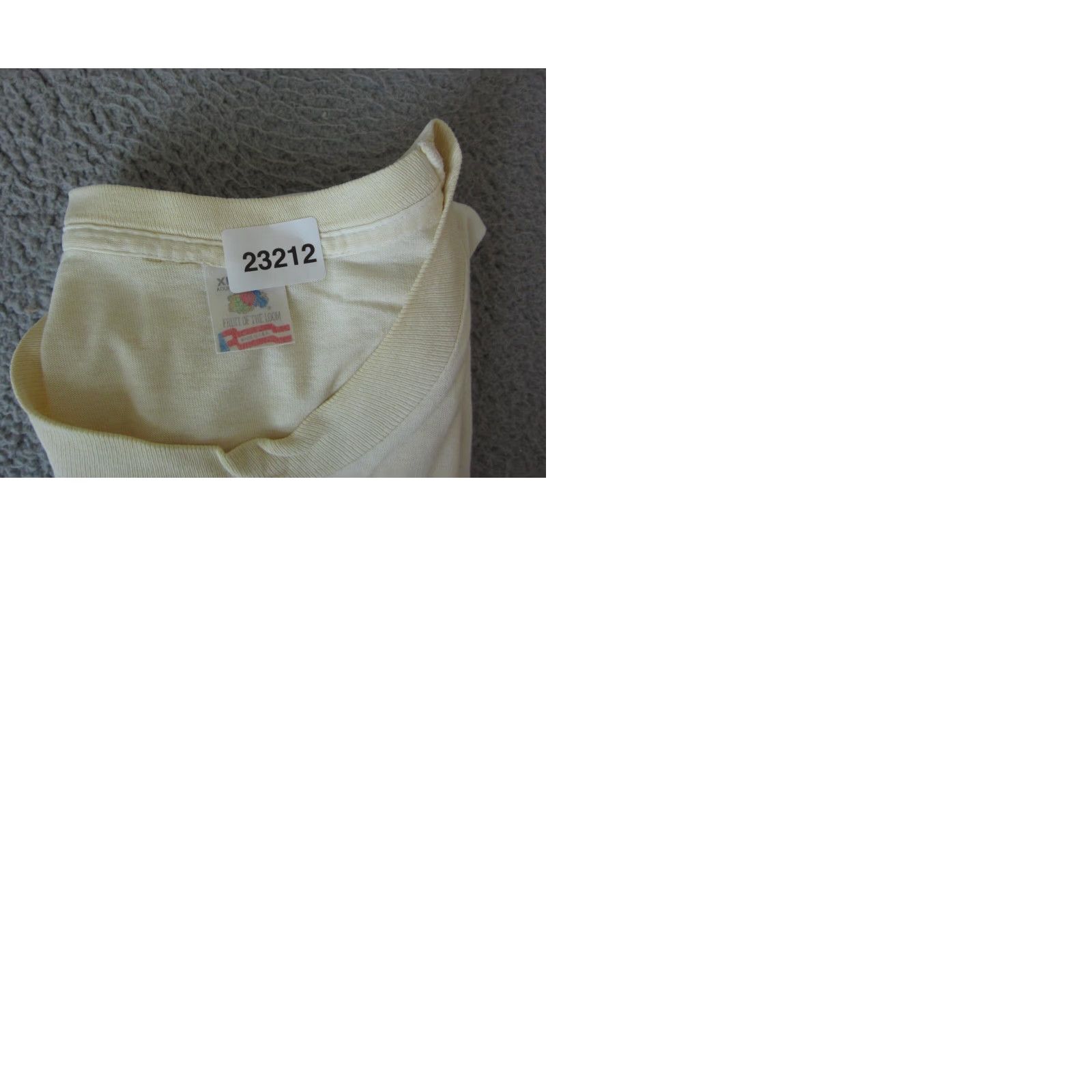 Fruit Of The Loom VINTAGE Fruit of the Loom Shirt Mens XL White Life Fitness Made USA T-Shirt 80s 90s Classic School Crew Neck Short Sleeve Jersey Solid Size US XL / EU 56 / 4 - 9 Thumbnail
