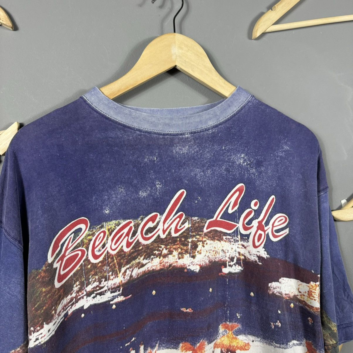 Vintage Vintage Beach Life AOP Sun Sea Surf T-shirt Size US XL / EU 56 / 4 - 6 Thumbnail