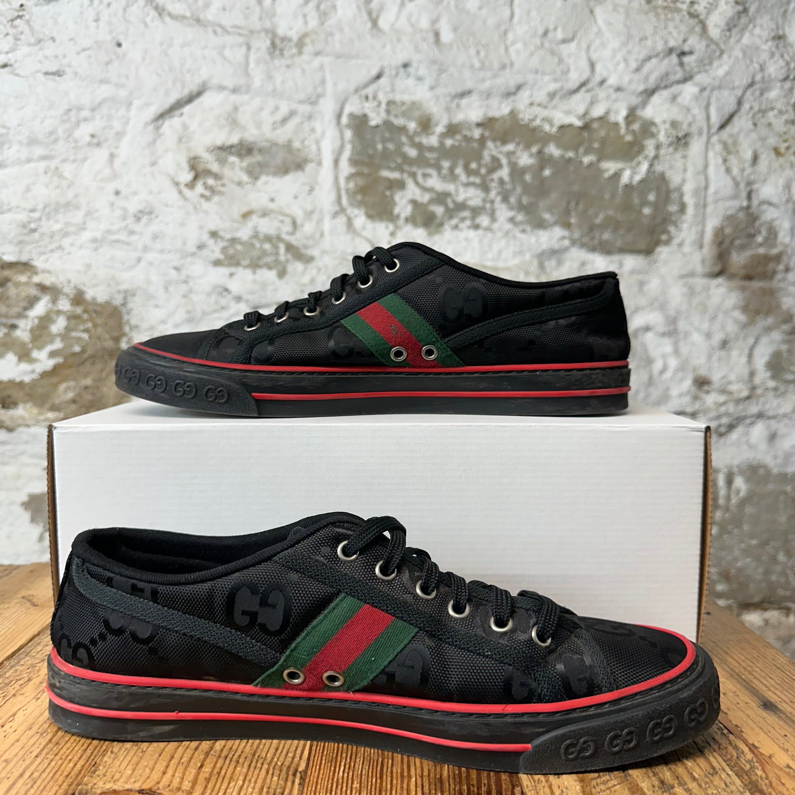 Gucci Gucci Tennis 1977 Black GG Monogram Sneaker Sz 9 Size US 9 / EU 42 - 2 Thumbnail