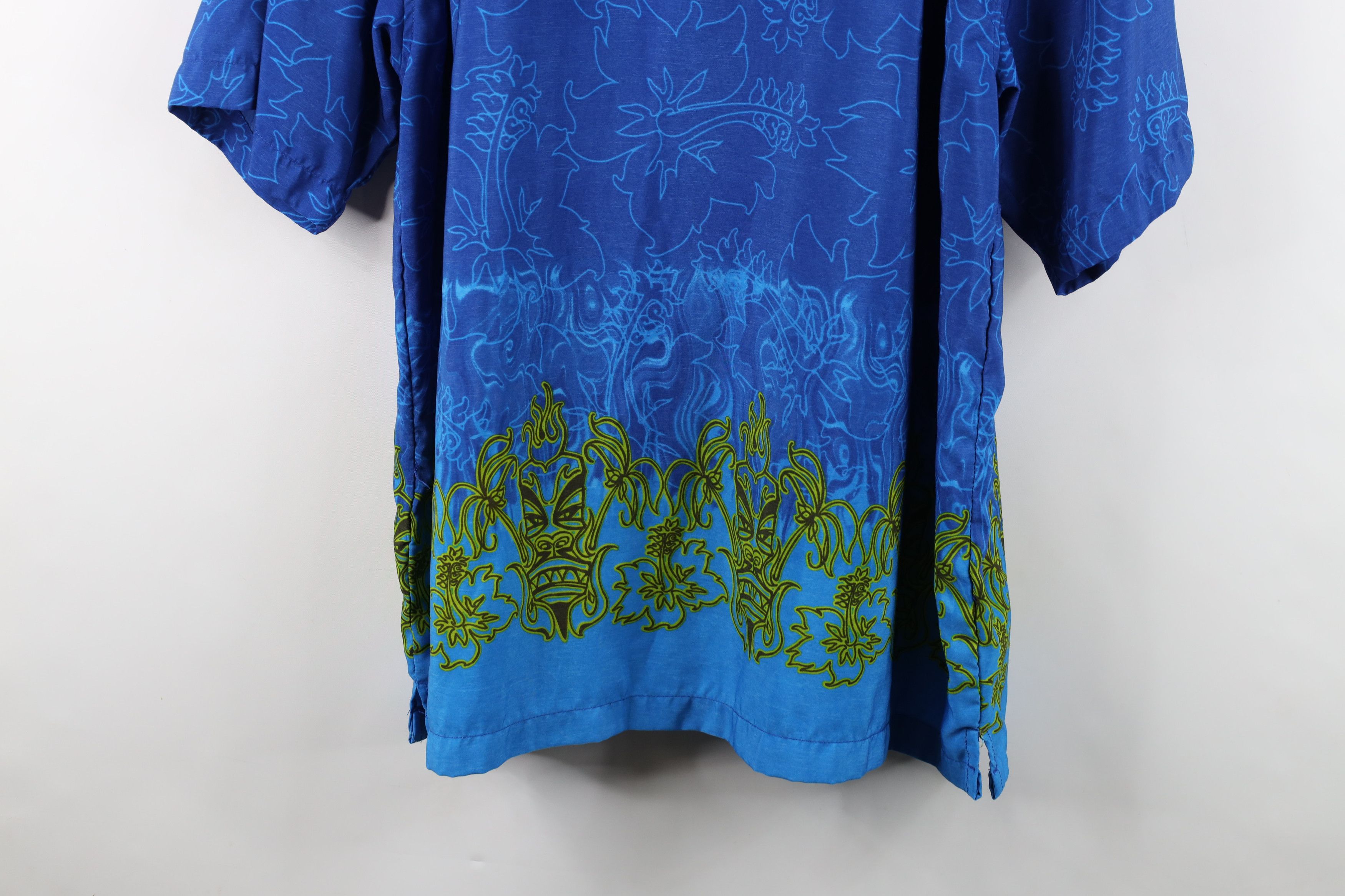 Vintage Vintage 90s Y2K Streetwear Fire Flames Hawaiian Button Shirt Size US XL / EU 56 / 4 - 12 Thumbnail
