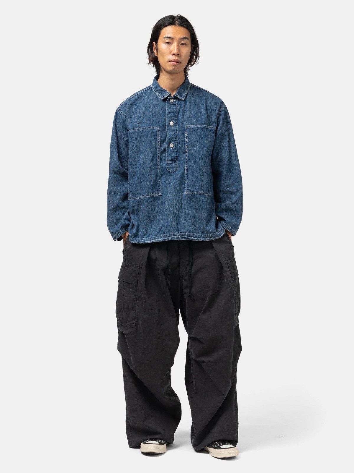 Kapital Kapital M-35 Denim Pullover Shirt Jacket Size US M / EU 48-50 / 2 - 2 Thumbnail