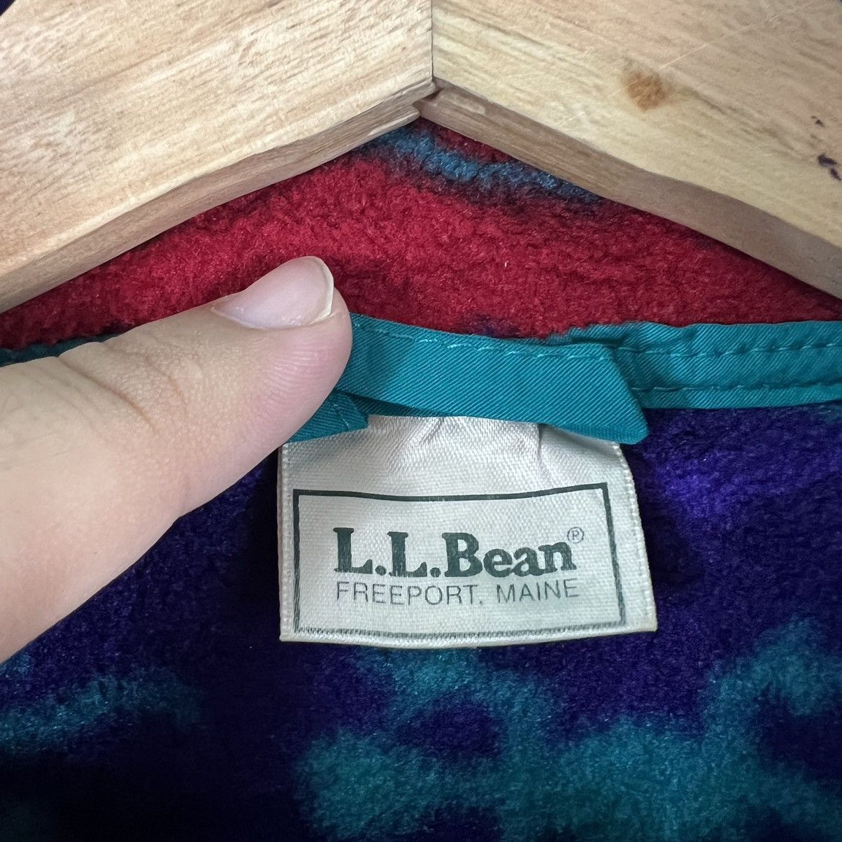 Japanese Brand 🔥FOR KIDS XXL VINTAGE L.L.BEAN FLEECE JACKET NAVAJO Size US XL / EU 56 / 4 - 10 Thumbnail