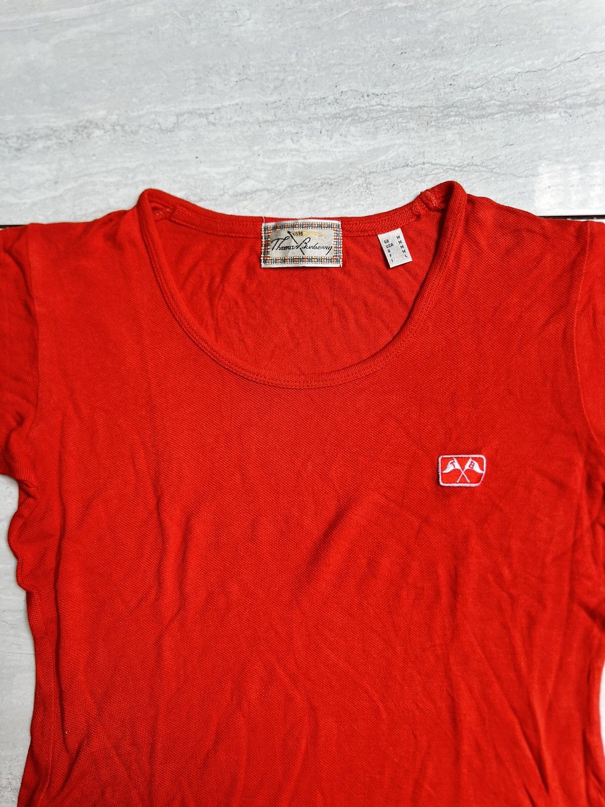 Burberry THOMAS BURBERRY Red T-shirt Size US XS / EU 42 / 0 - 3 Thumbnail