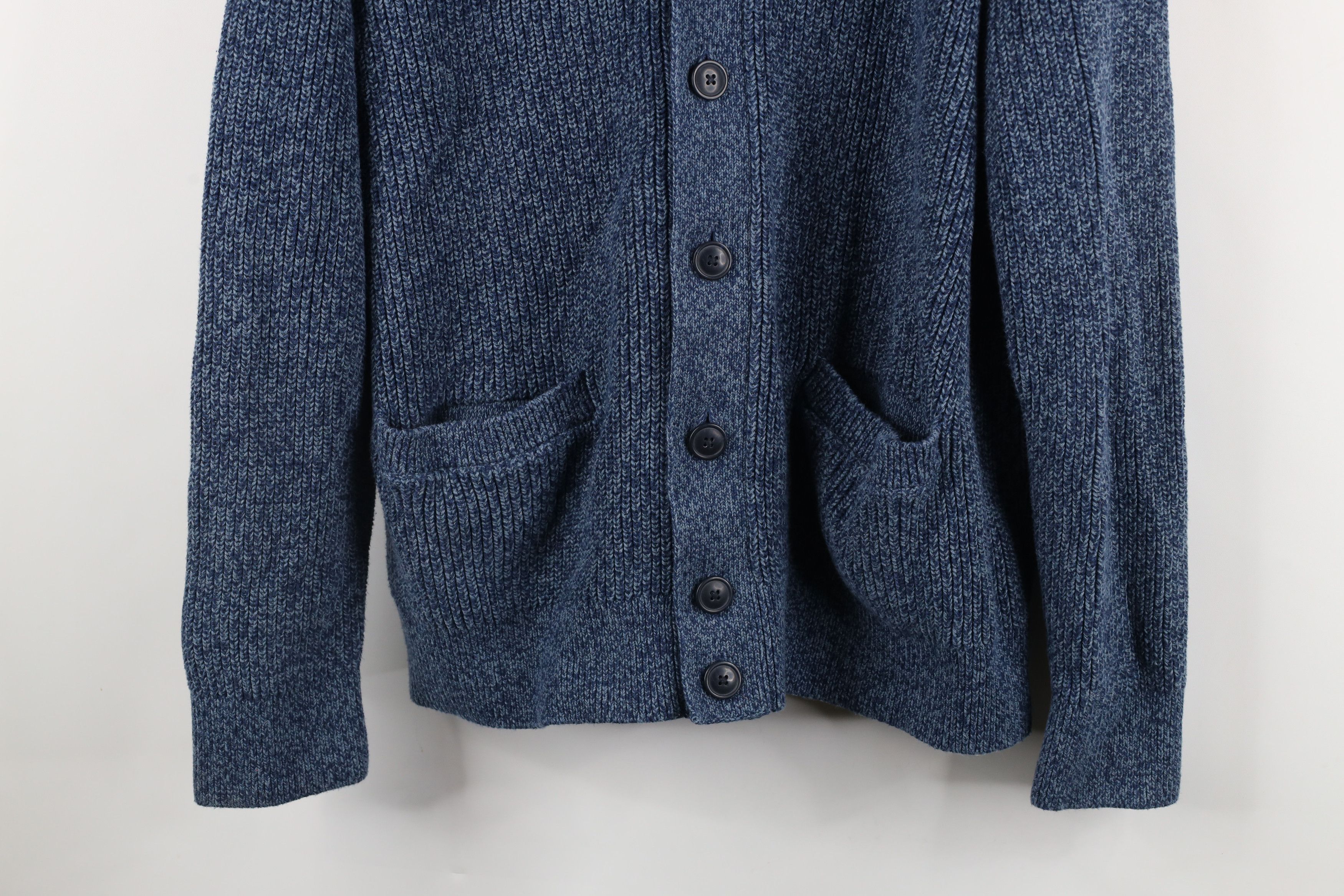 Gap × Vintage Vintage Gap Chunky Ribbed Knit Shawl Cardigan Sweater Size US XXL / EU 58 / 5 - 3 Thumbnail