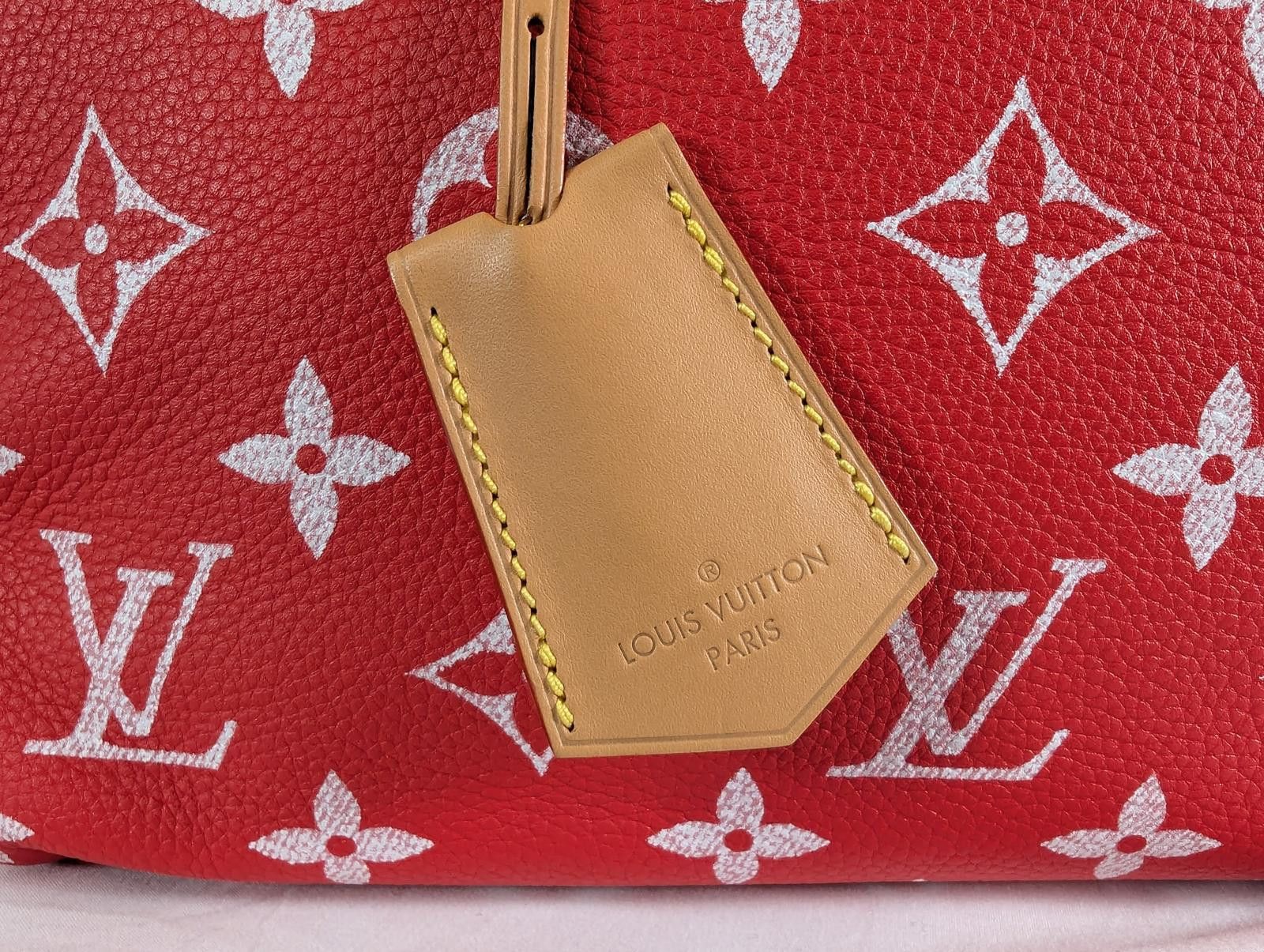 Louis Vuitton Louis Vuitton P9 Speedy Bandouliere 40 in Red Size ONE SIZE - 3 Thumbnail