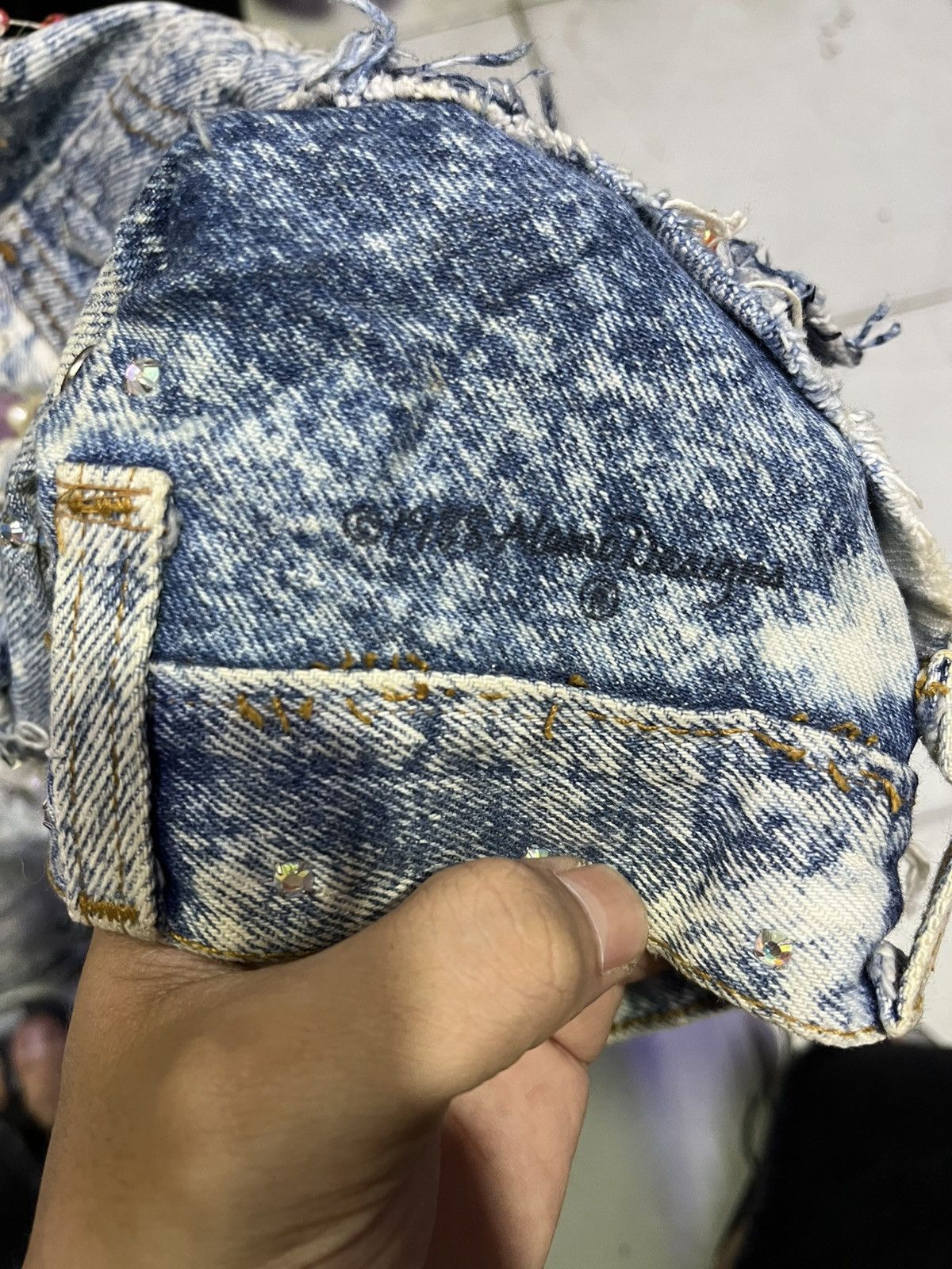 Levi's 🔥🔥🔥 Very Rare Levis Patchwork X Tony Alamo Denim Jacket Size US S / EU 44-46 / 1 - 22 Thumbnail