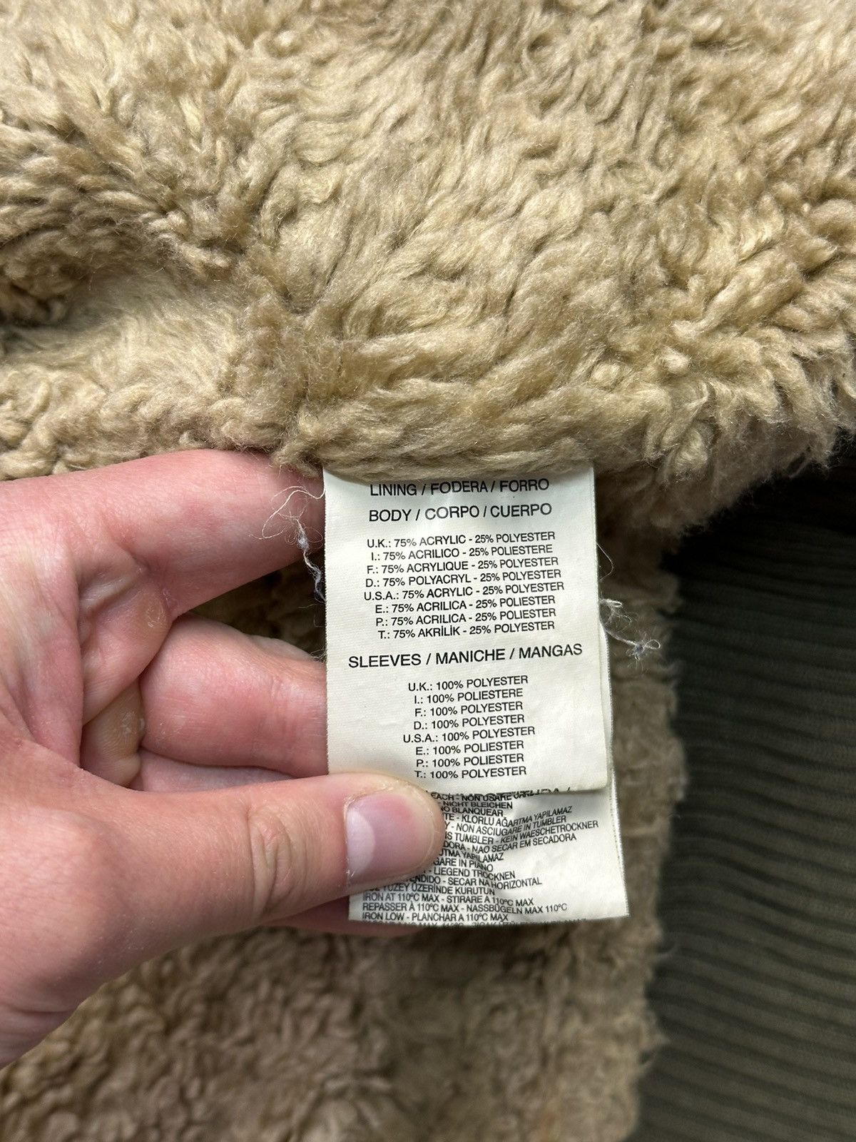 Diesel Vintage Diesel Y2K Archival Jacket Khaki Hooded Sherpa Faded Size US L / EU 52-54 / 3 - 13 Thumbnail