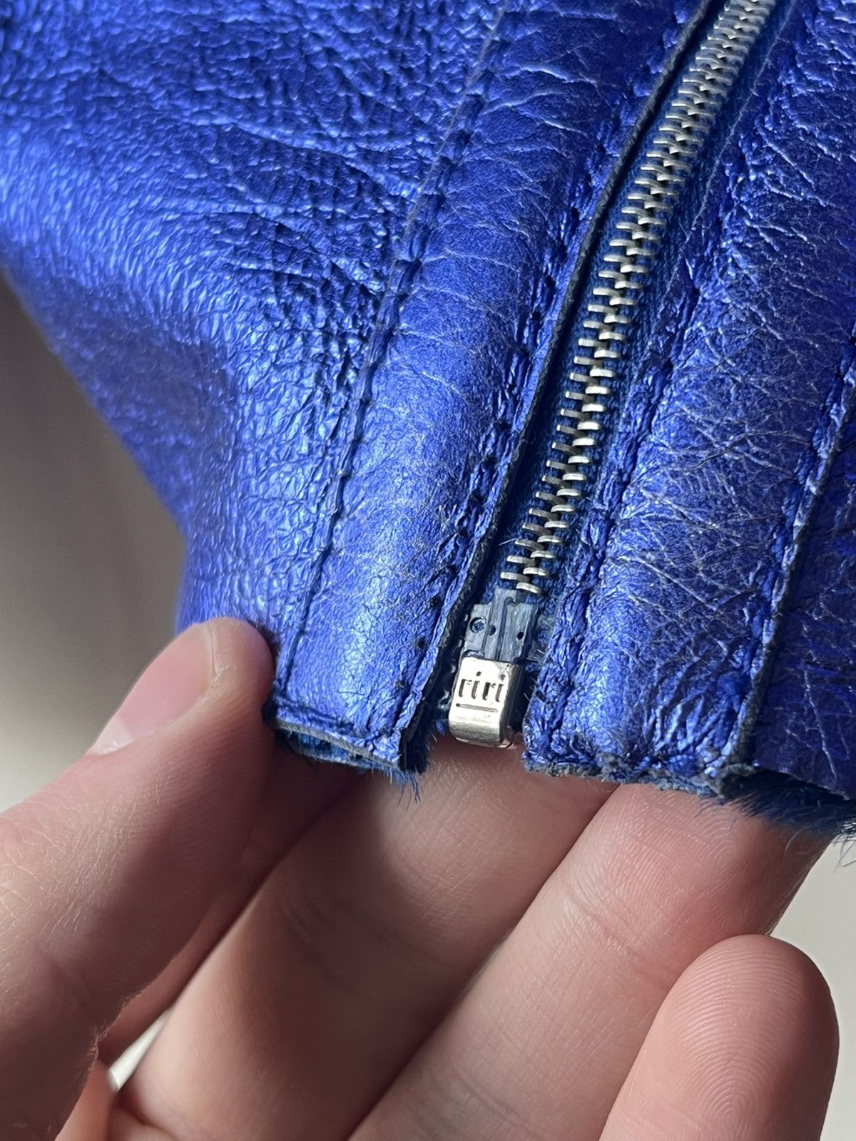 Versus Versace Versace Versus neon blue leopard pattern jacket Size L / US 10 / IT 46 - 4 Thumbnail