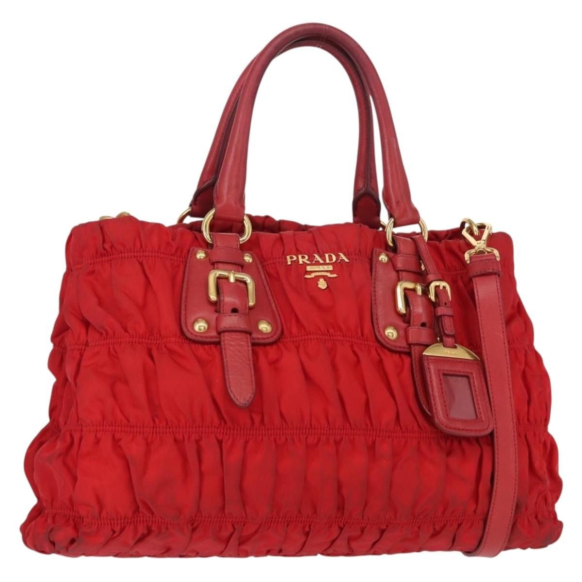Prada Prada Gaufre Convertible Tote Leather and Tessuto Size ONE SIZE - 1 Thumbnail