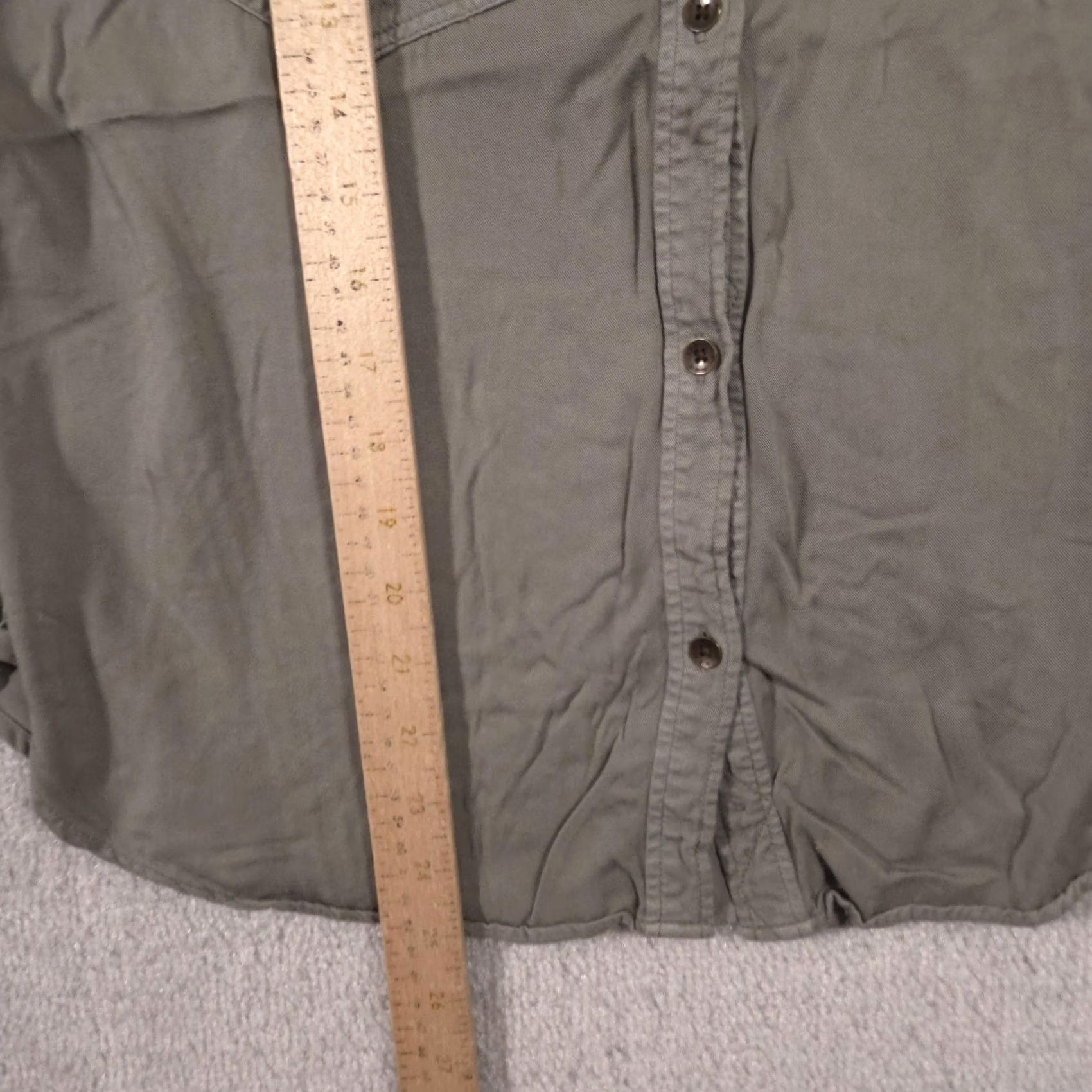 American Eagle Outfitters American Eagle Outfitters Shirt Womens Medium Green Military Long Sleeve Top Size M / US 6-8 / IT 42-44 - 5 Thumbnail
