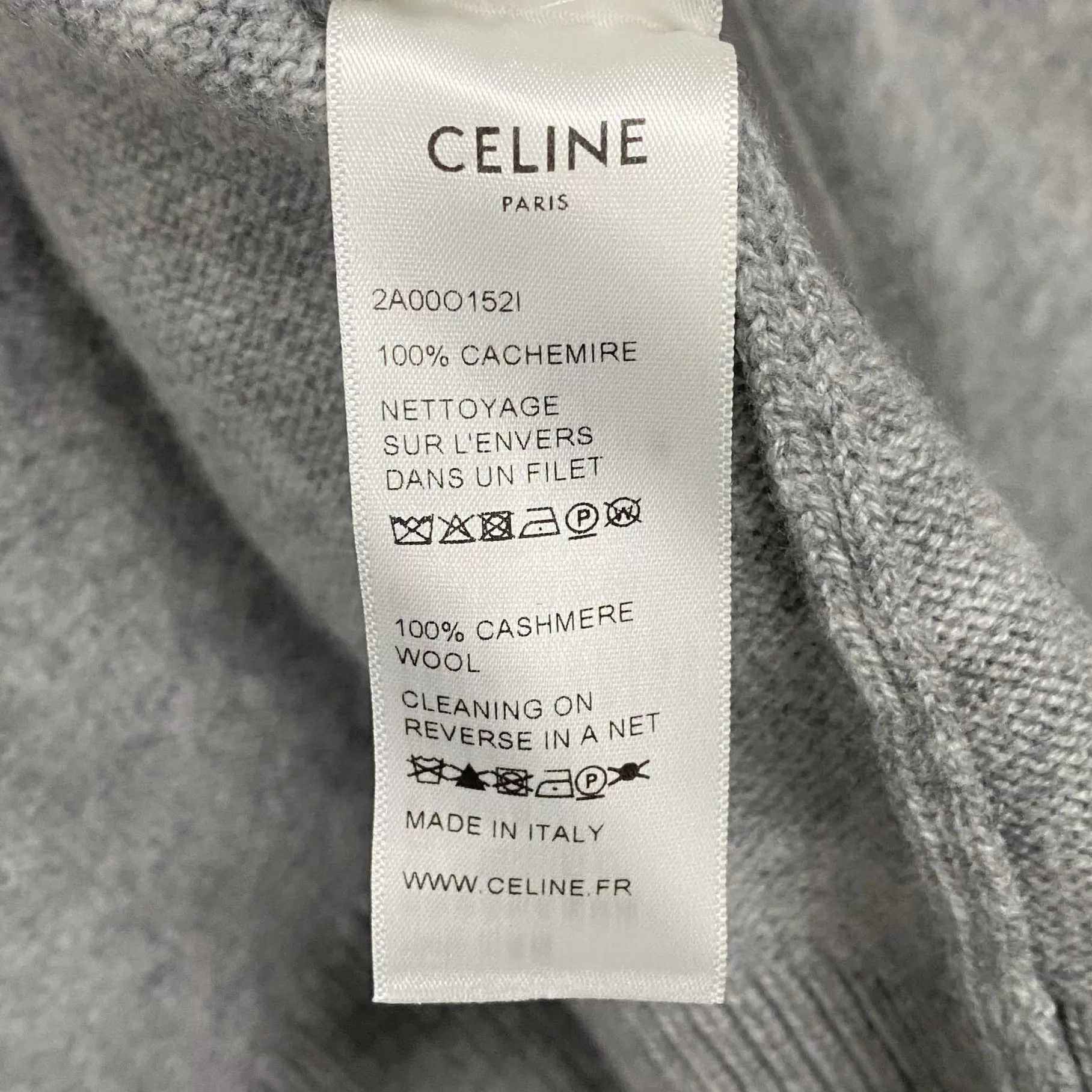 Celine Celine Triomphe Gold Button Cashmere Cardi S New Size S / US 4 / IT 40 - 6 Thumbnail