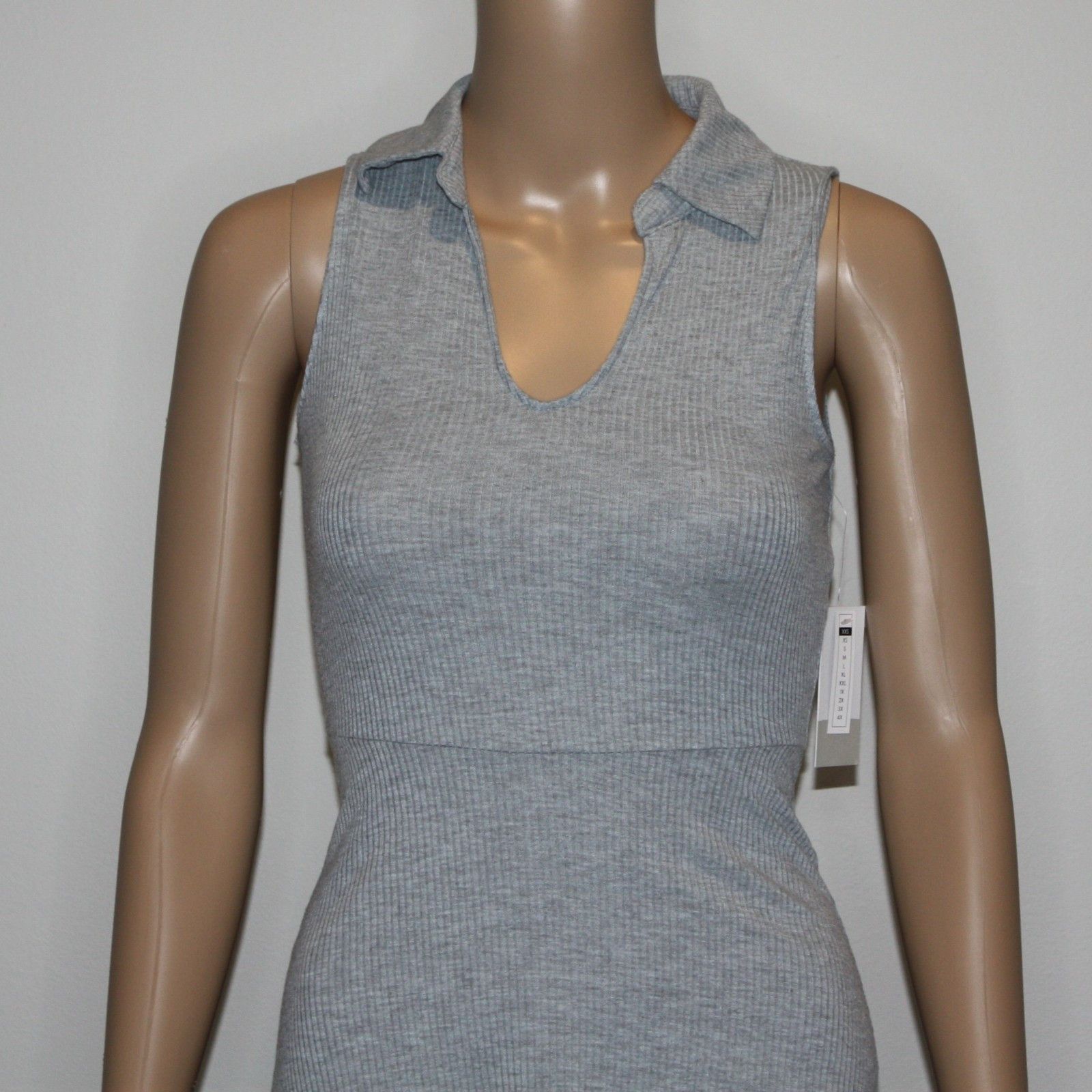 BP. Juniors Polo Tank Dress In Light Gray Heather Color size XXS Size XXS / US 00 / IT 34 - 6 Thumbnail