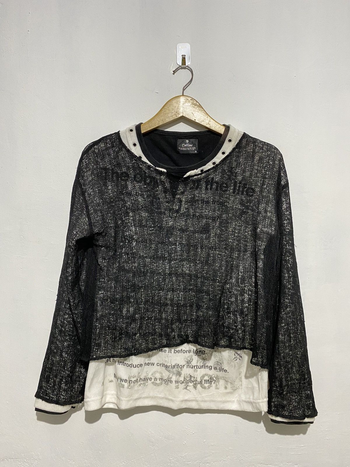 Hysteric Glamour × Japanese Brand Japanese unkwn fishnet cropped mesh cdg style Size US M / EU 48-50 / 2 - 1 Thumbnail