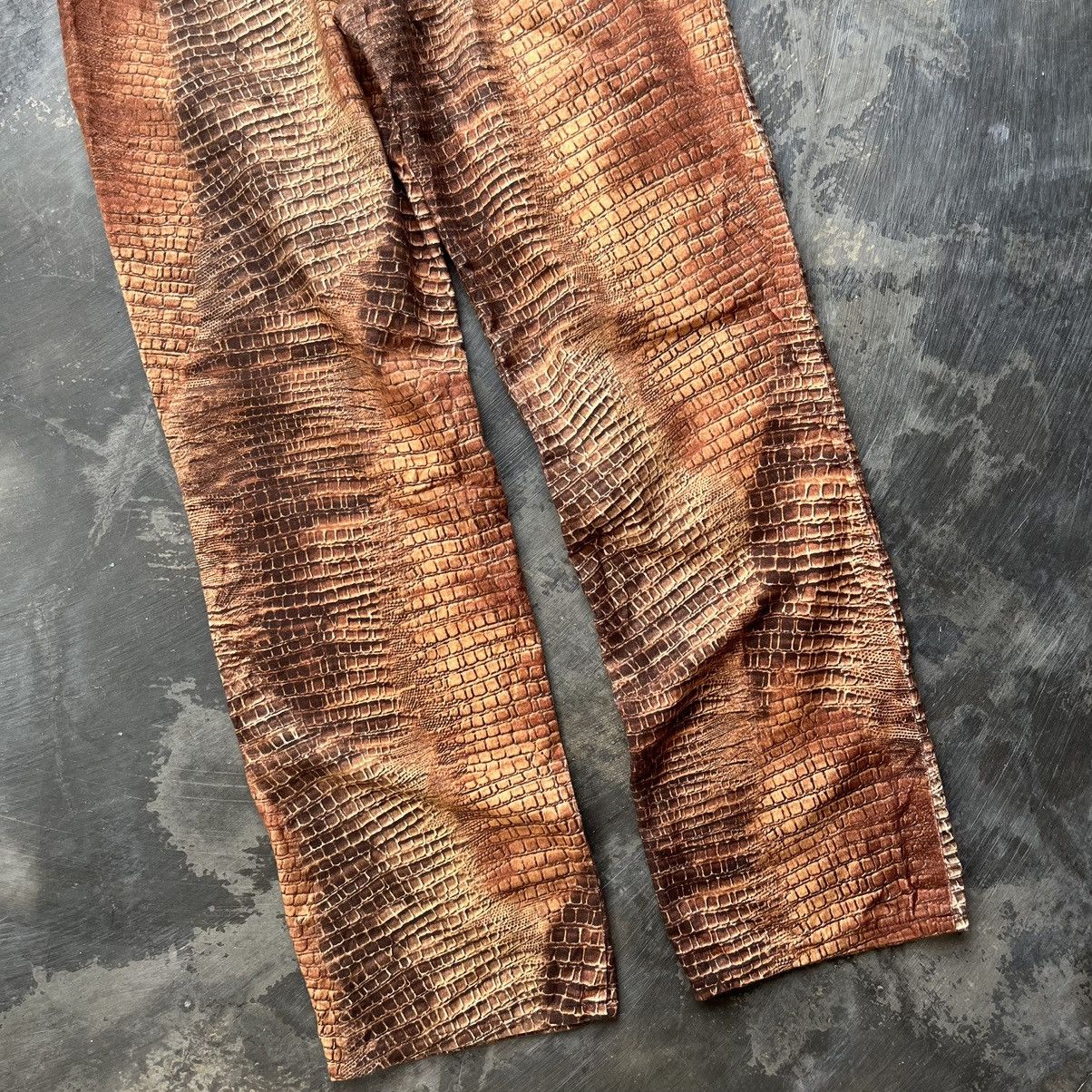 Hysteric Glamour × If Six Was Nine × Le Grande Bleu (L.G.B.) Max blue crocodile print snakeskin pants if six was nine lgb Size US 28 / EU 44 - 11 Thumbnail