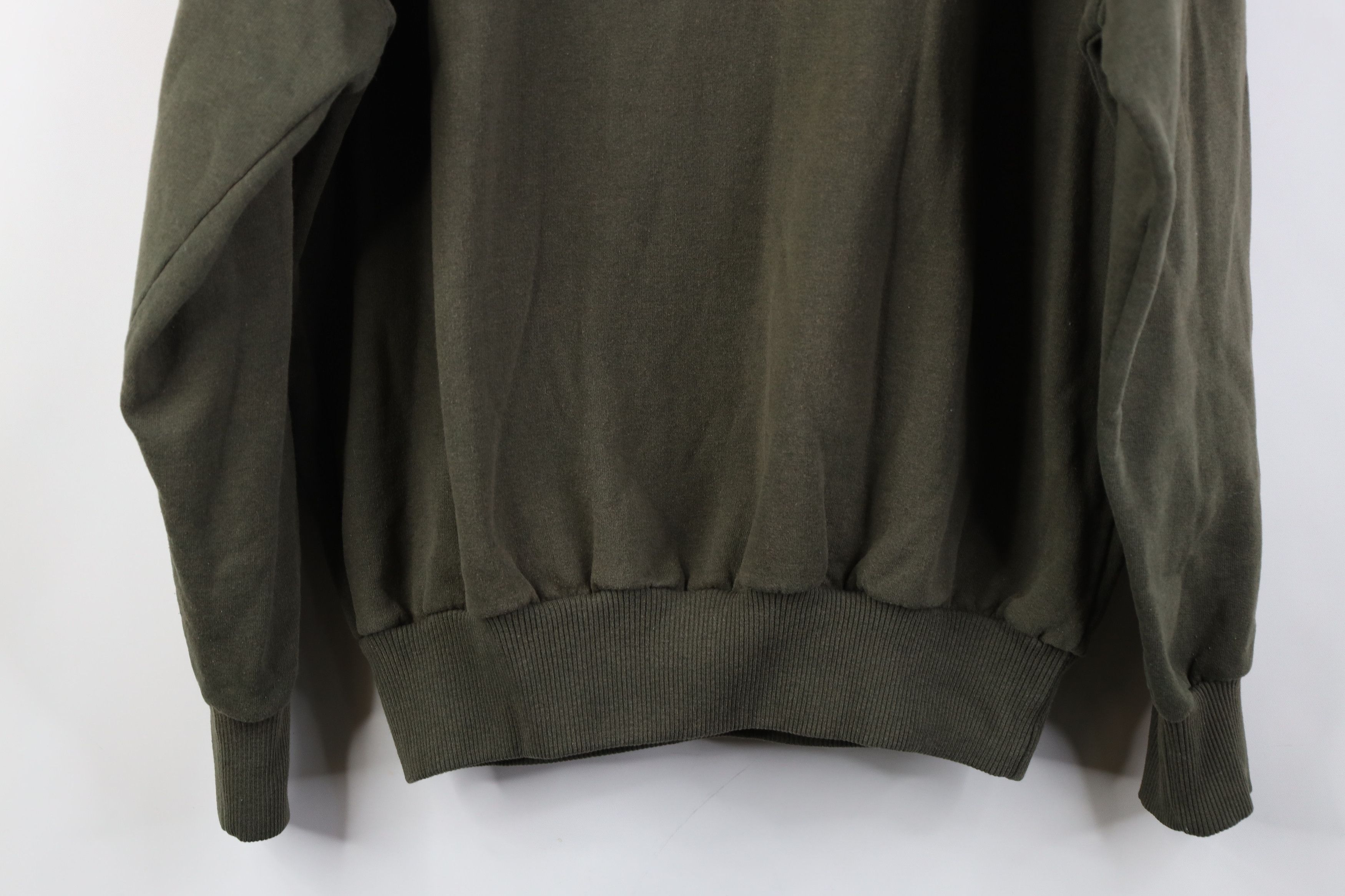 Vintage Vintage 90s Streetwear Wawa Canada Moose Sweatshirt Green Size US XL / EU 56 / 4 - 12 Thumbnail
