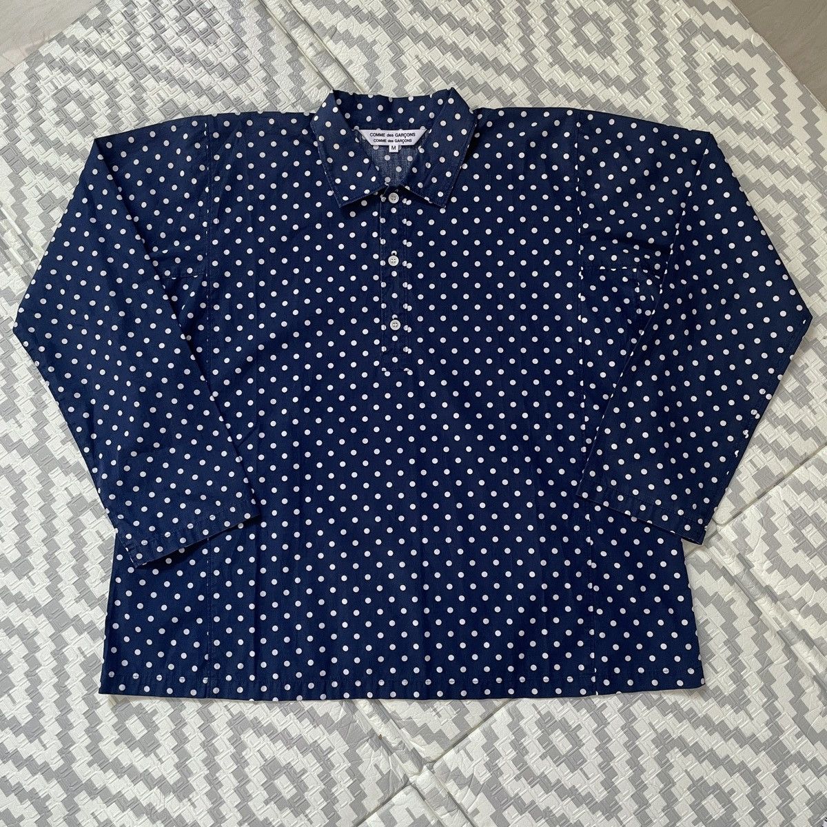 Comme des Garcons Comme Des Garcons half button polka shirt Size US M / EU 48-50 / 2 - 3 Thumbnail