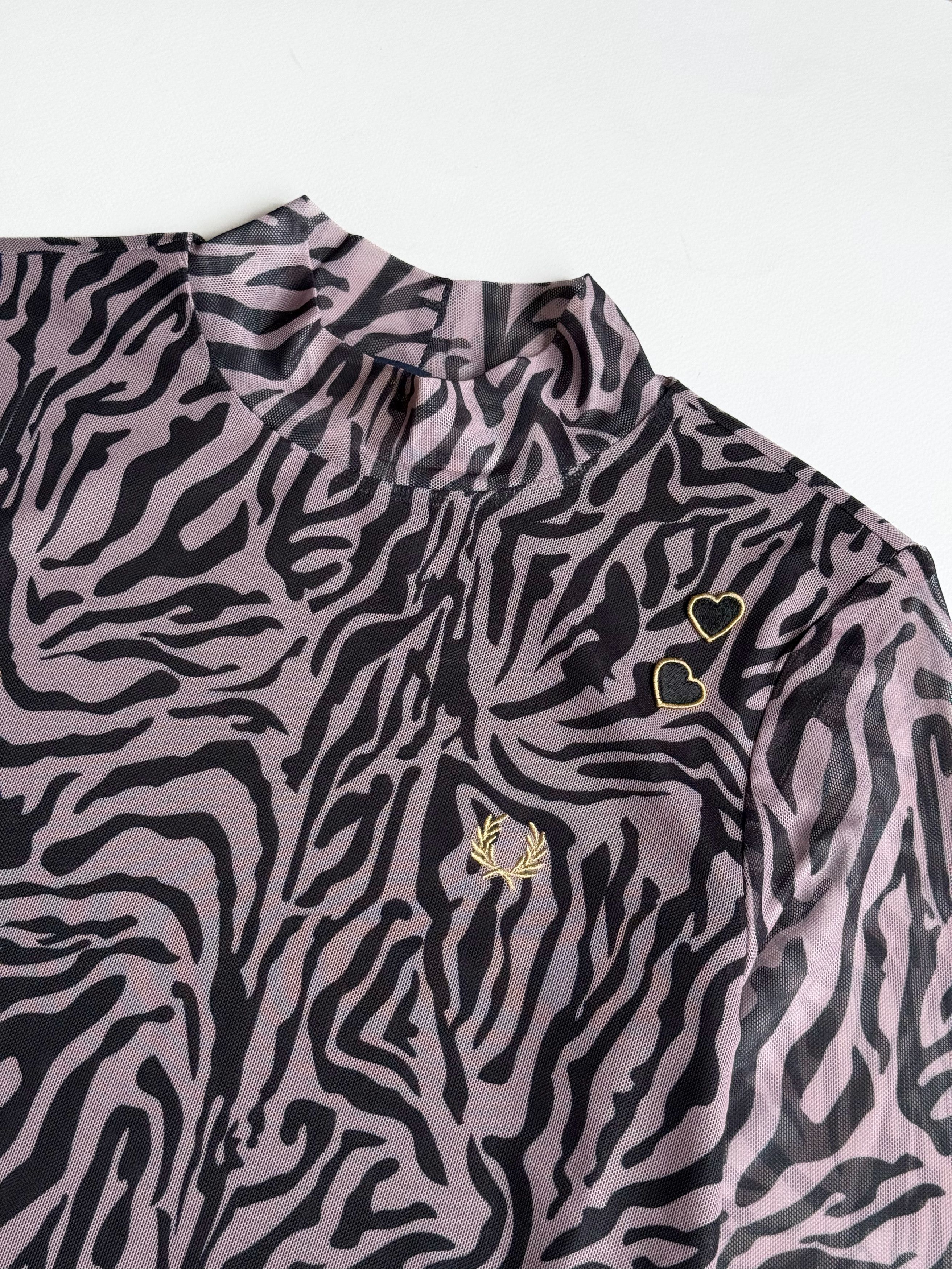 Fred Perry Fred Perry x Amy Winehouse Zebra Print Mesh Dress US4 Size S / US 4 / IT 40 - 5 Thumbnail