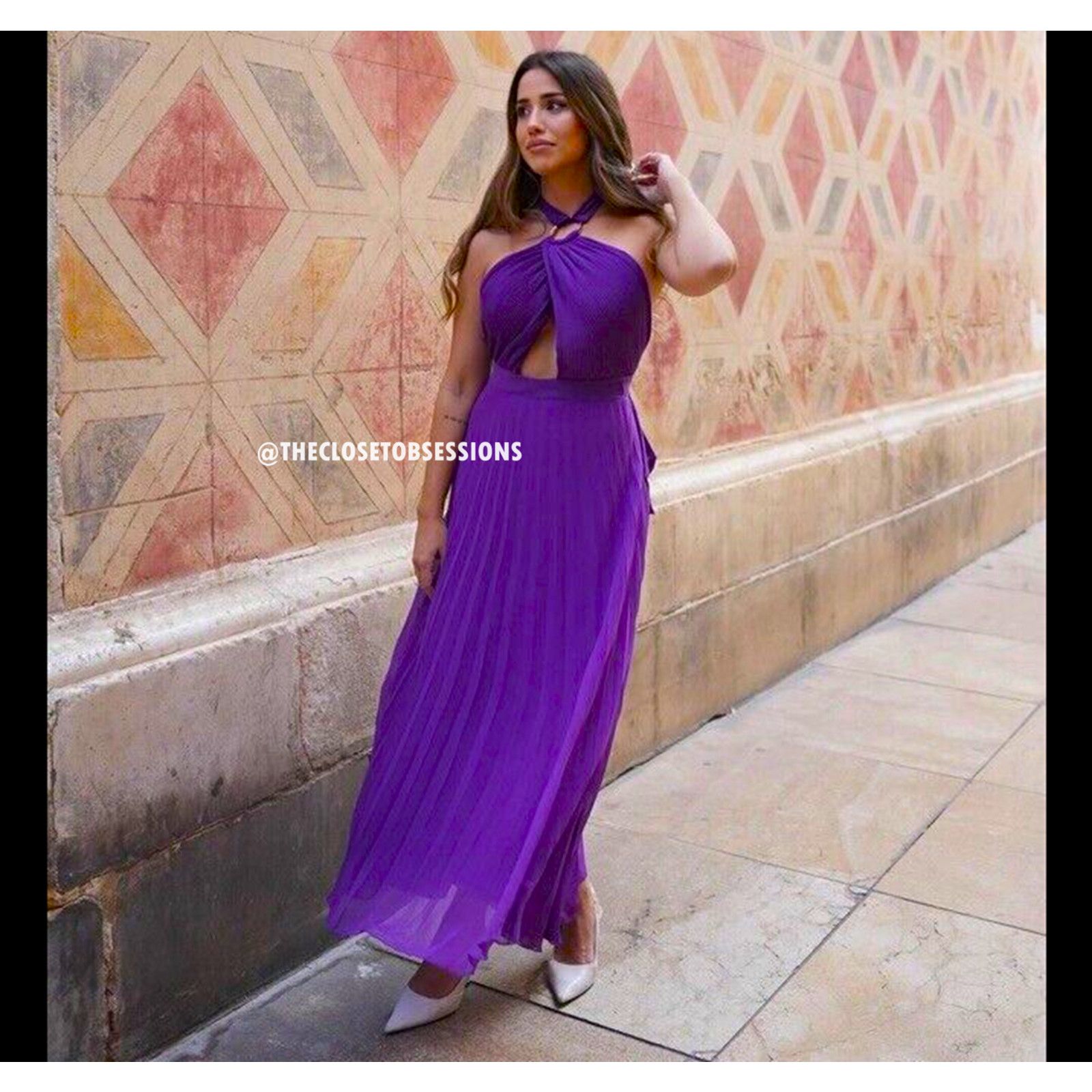 Zara ZARA BLOGGER FAVE!!! Halter Neck Midi Dress NWT Size XL / US 12-14 / IT 48-50 - 10 Thumbnail