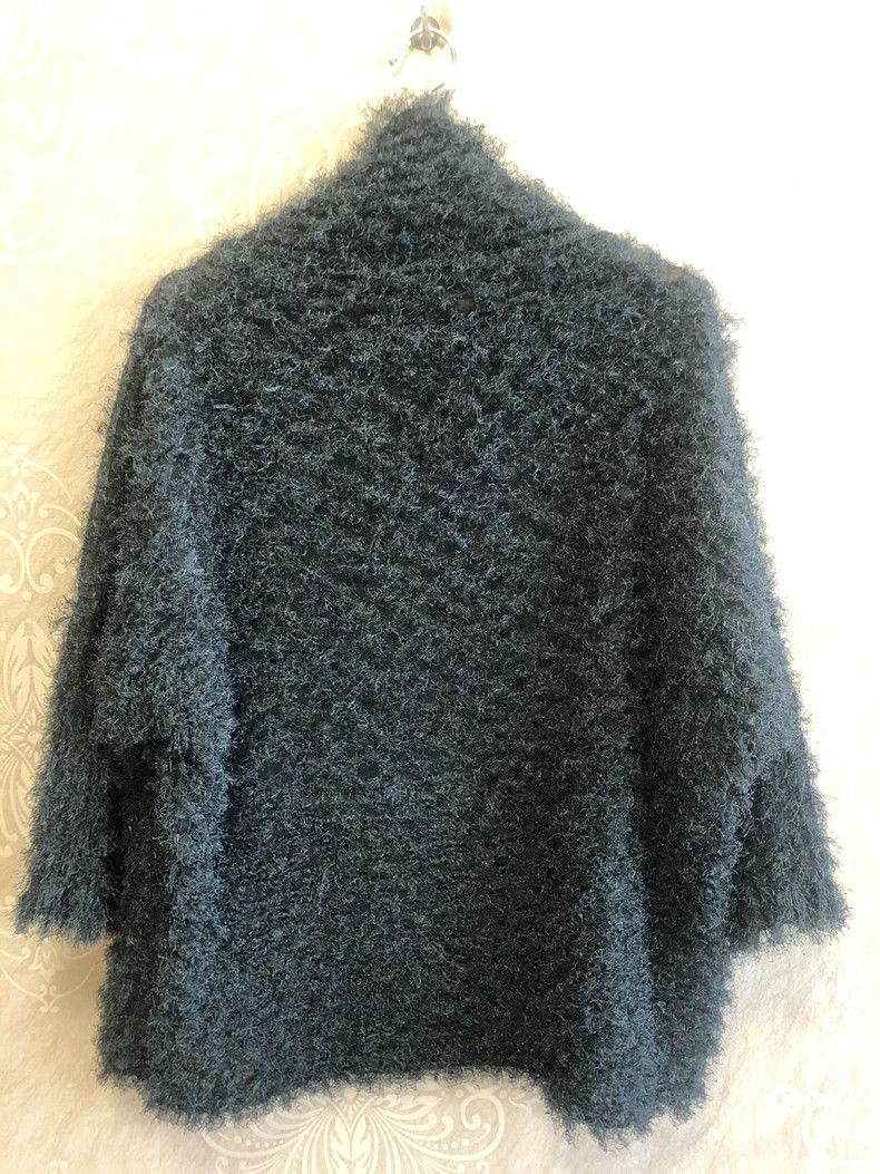 Issey Miyake Issey Miyake size:one size Dark green furry top with long Size XS / US 0-2 / IT 36-38 - 2 Thumbnail