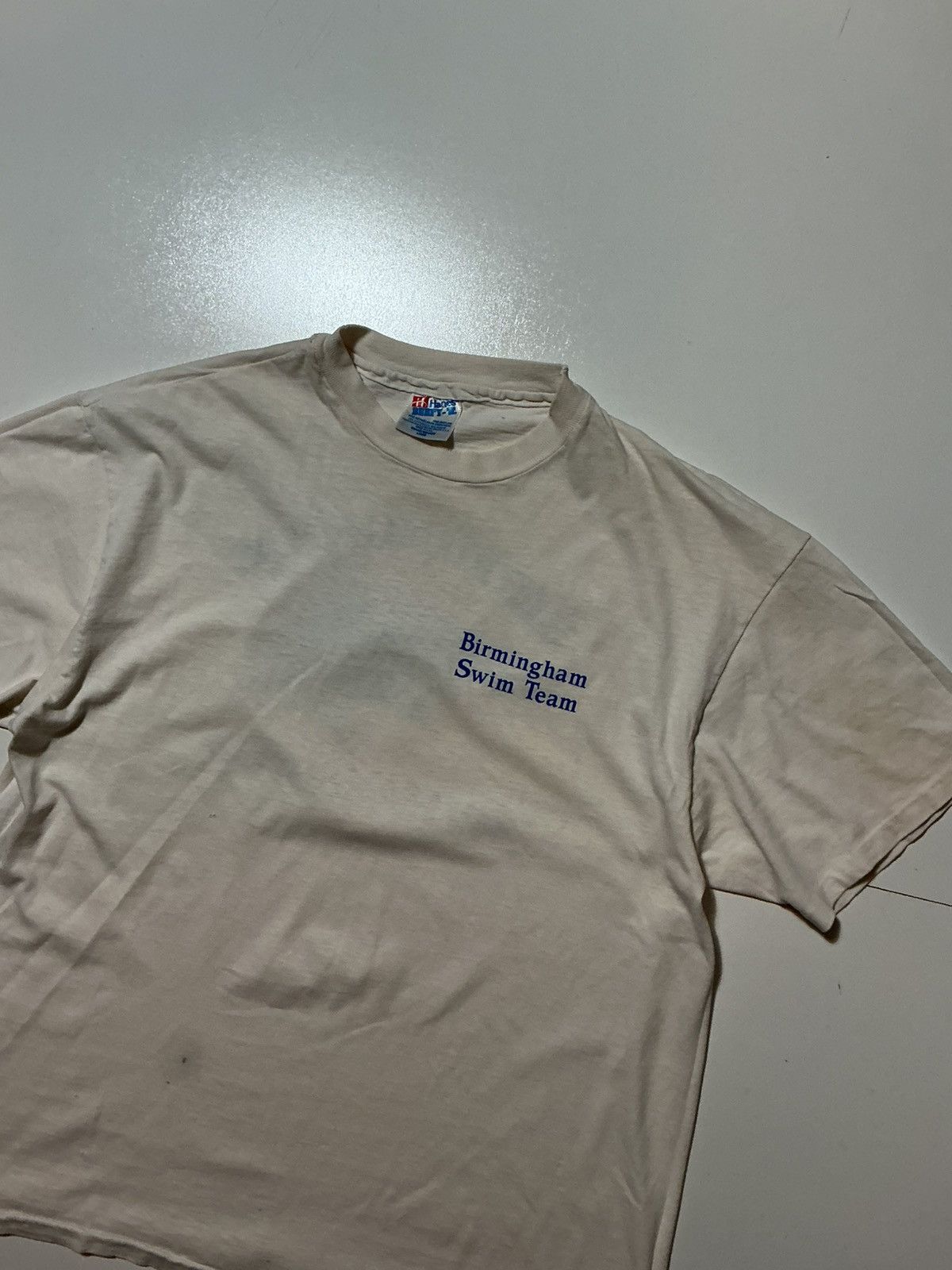 Vintage Vintage Hanes Beefy T Birmingham Shark Single Stitch T-Shirt Size US L / EU 52-54 / 3 - 4 Thumbnail