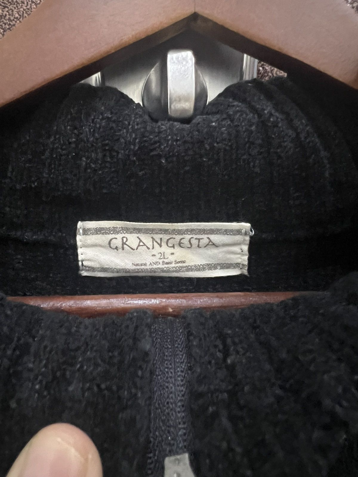 Japanese Brand GRANGESTA Aran Isles Reindeer Nordic 1/4 Zip Knit Sweater Size US L / EU 52-54 / 3 - 7 Thumbnail