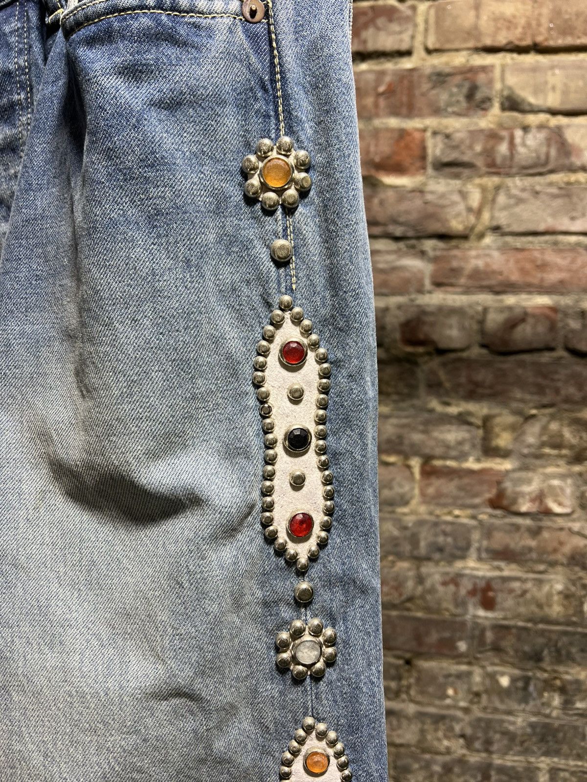Kapital Kapital Jewel Studded Jeans Size US 34 / EU 50 - 4 Thumbnail