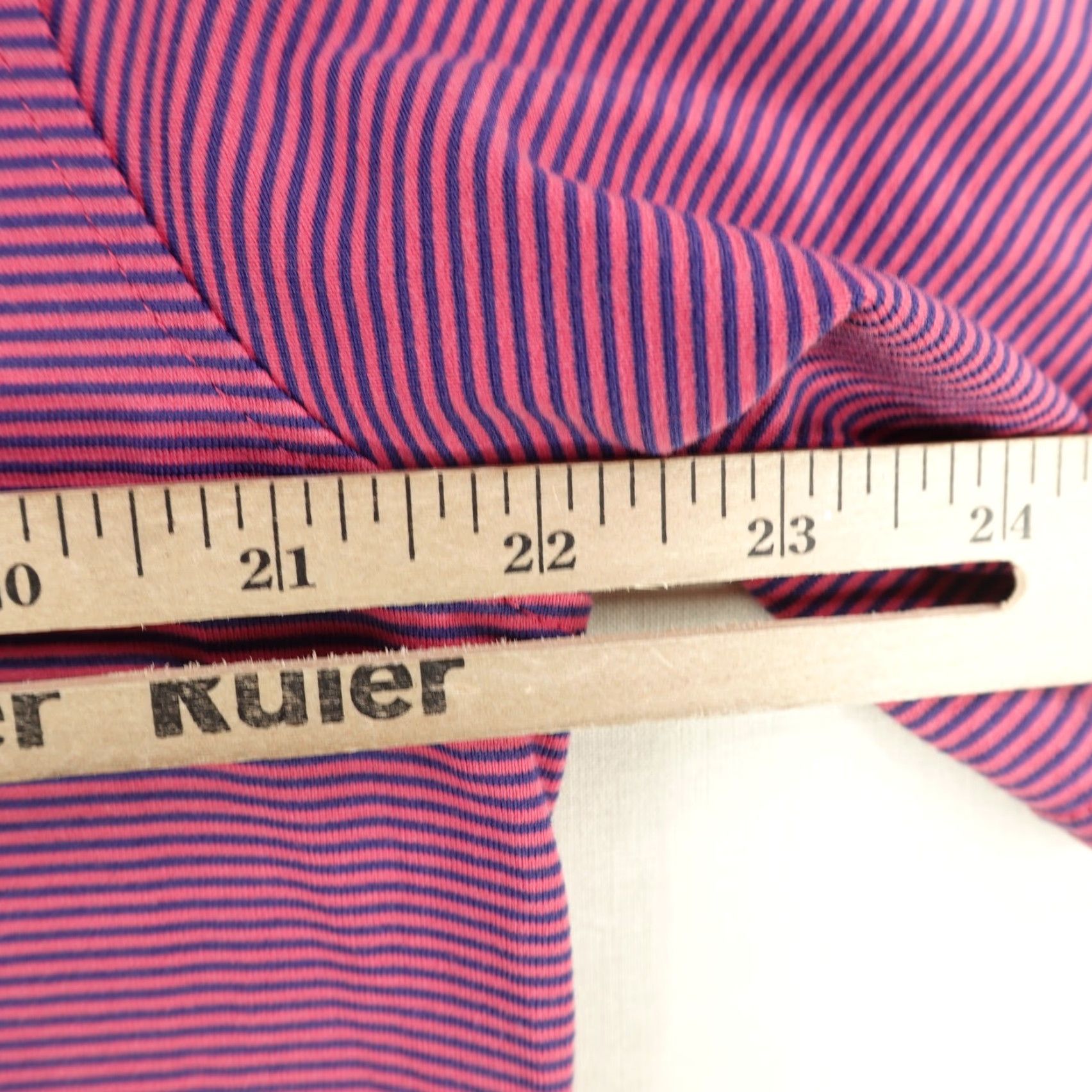 Vintage Masters Polo Shirt Men L Pink Purple Stripes Clubhouse Collection Golf Italy Size US L / EU 52-54 / 3 - 7 Thumbnail