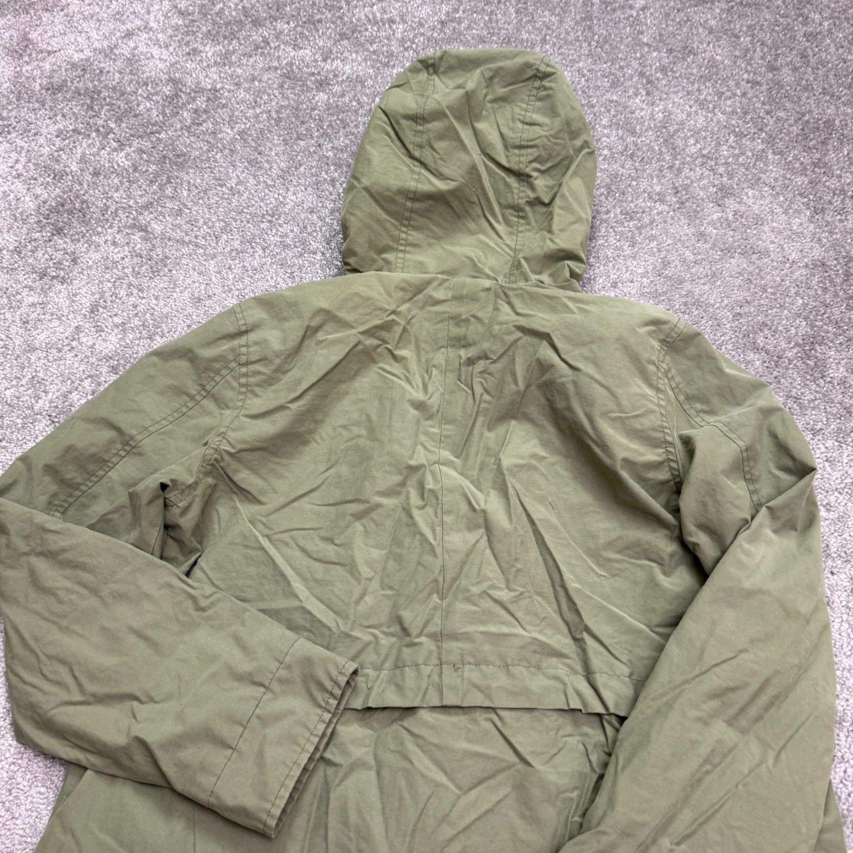Old Navy Old Navy Anorak Hoodie Parka Jacket Women Small Olive Green Lined Casual Outdoor Size S / US 4 / IT 40 - 4 Thumbnail