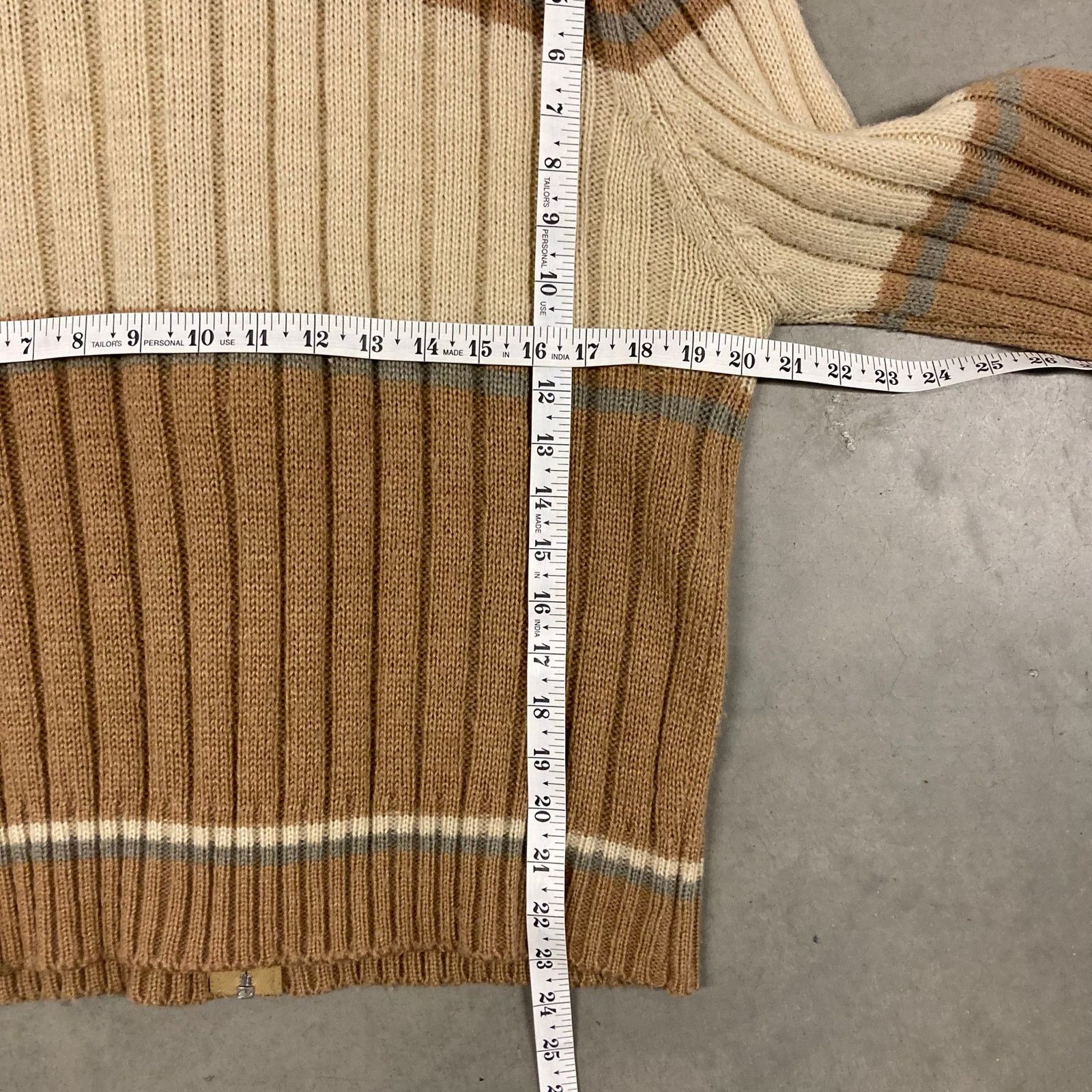 Vintage vintage 80s zip up cardigan sweater Size US L / EU 52-54 / 3 - 4 Thumbnail