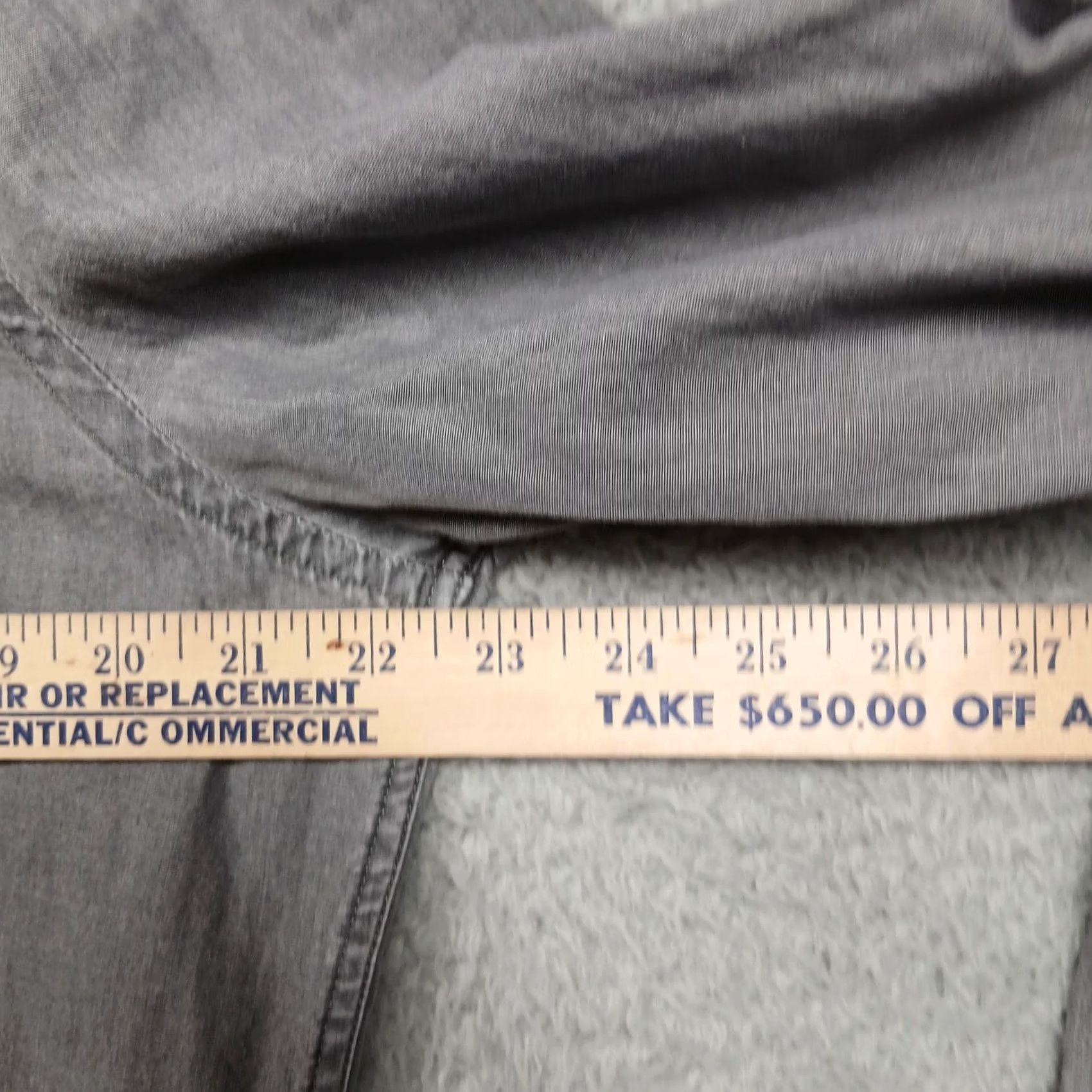 Express Express Mens Large Gray Button Down Long Sleeve Cotton Casual Shirt Size US L / EU 52-54 / 3 - 5 Thumbnail