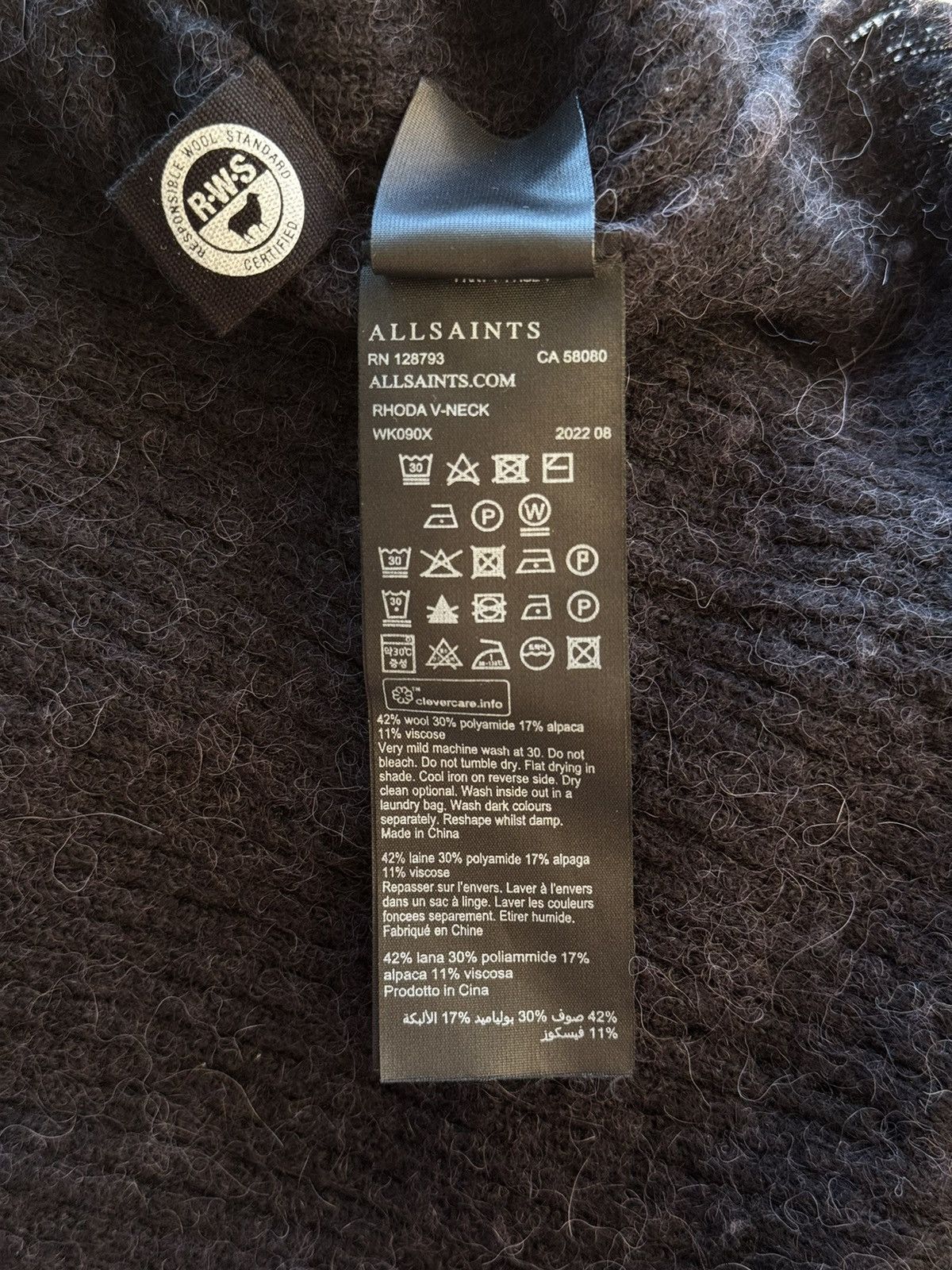 Allsaints Allsaints avant Garde wool alpaca blend pullover sweater Size S / US 4 / IT 40 - 7 Thumbnail