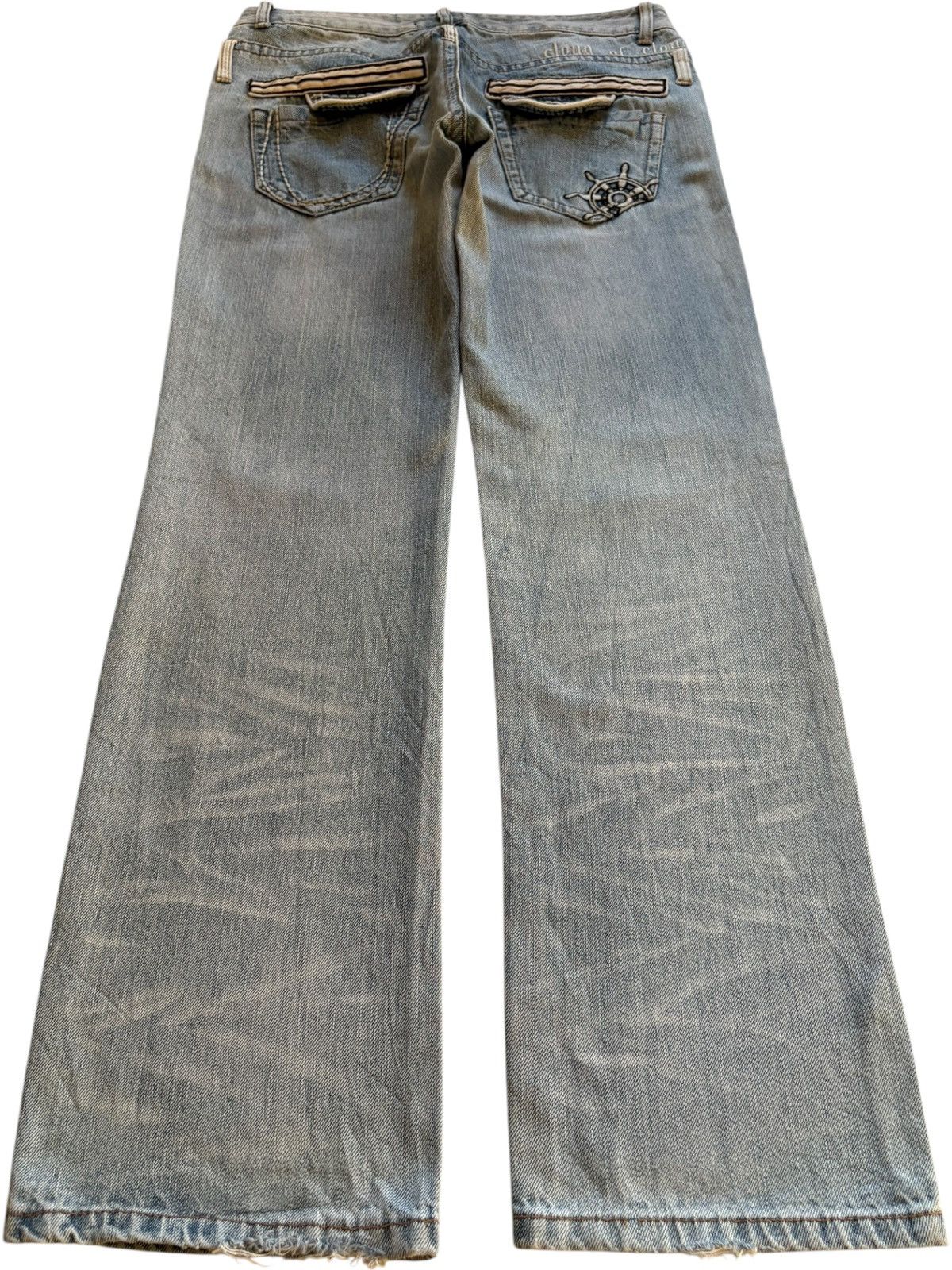 Japanese Brand Vintage Japanese Brand Embroidery Spell Out Loose Jeans Size US 32 / EU 48 - 2 Thumbnail