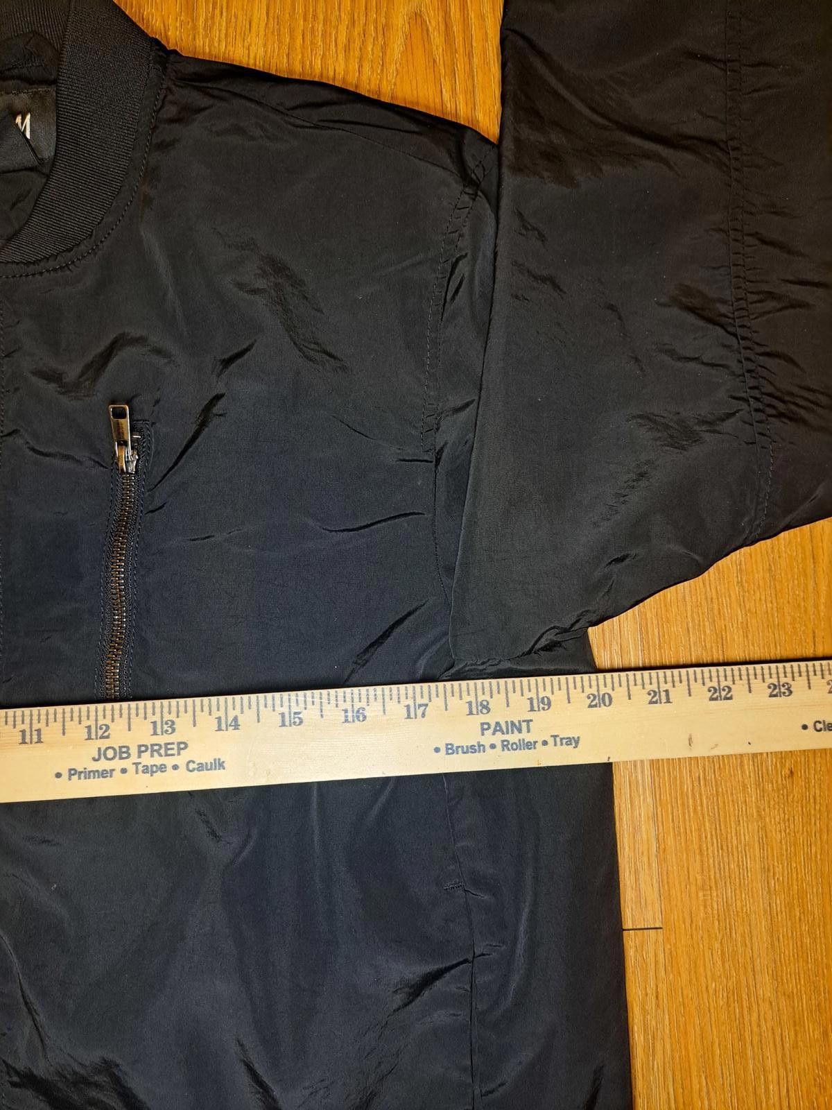 H&M H&M Bomber Jacket Mens Small Black Full Zip Pockets Size US S / EU 44-46 / 1 - 6 Thumbnail