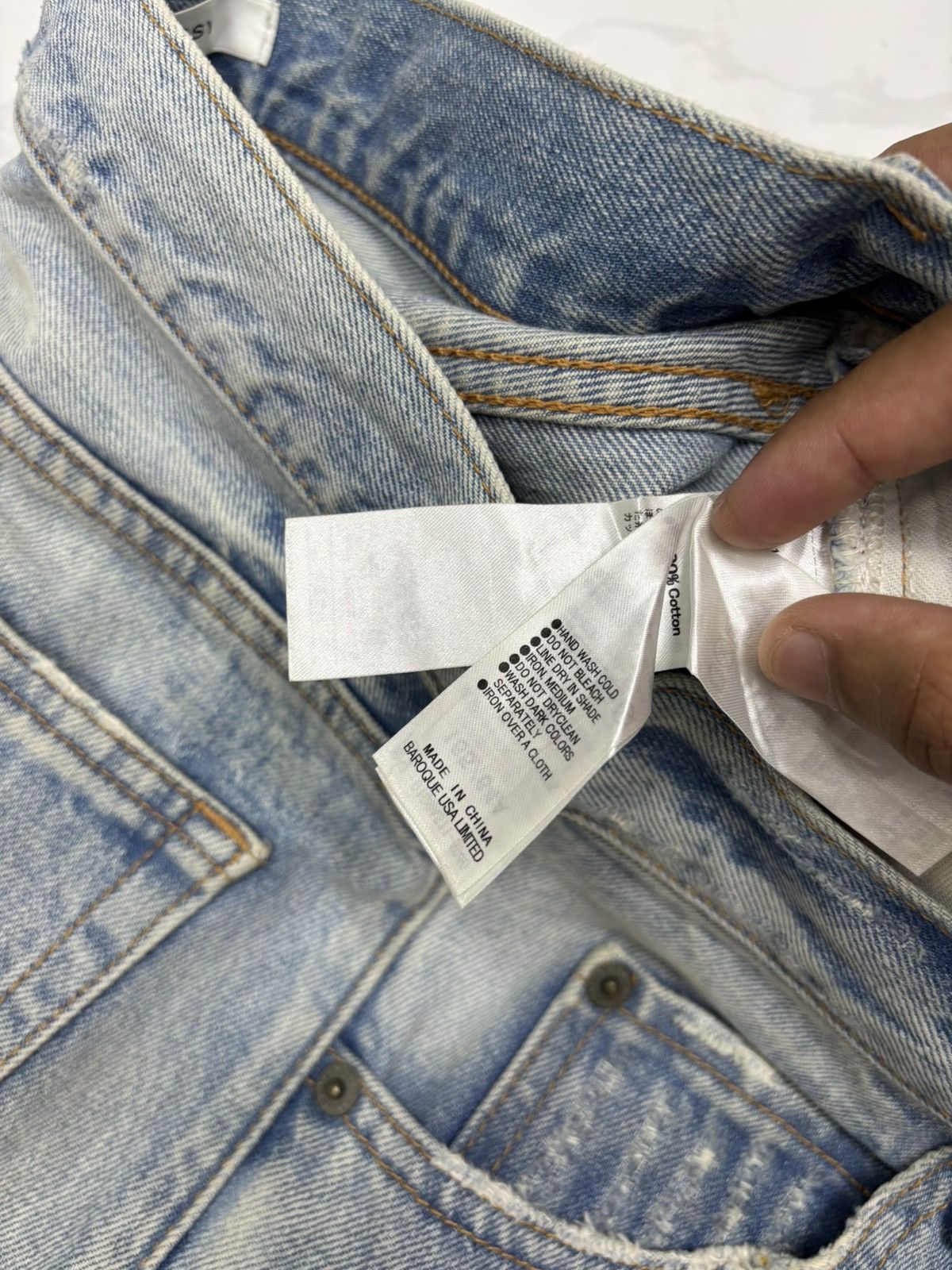 If Six Was Nine Moussy 🇯🇵 Lace Up Distressed Denim Jeans Size 28" / US 6 / IT 42 - 11 Thumbnail