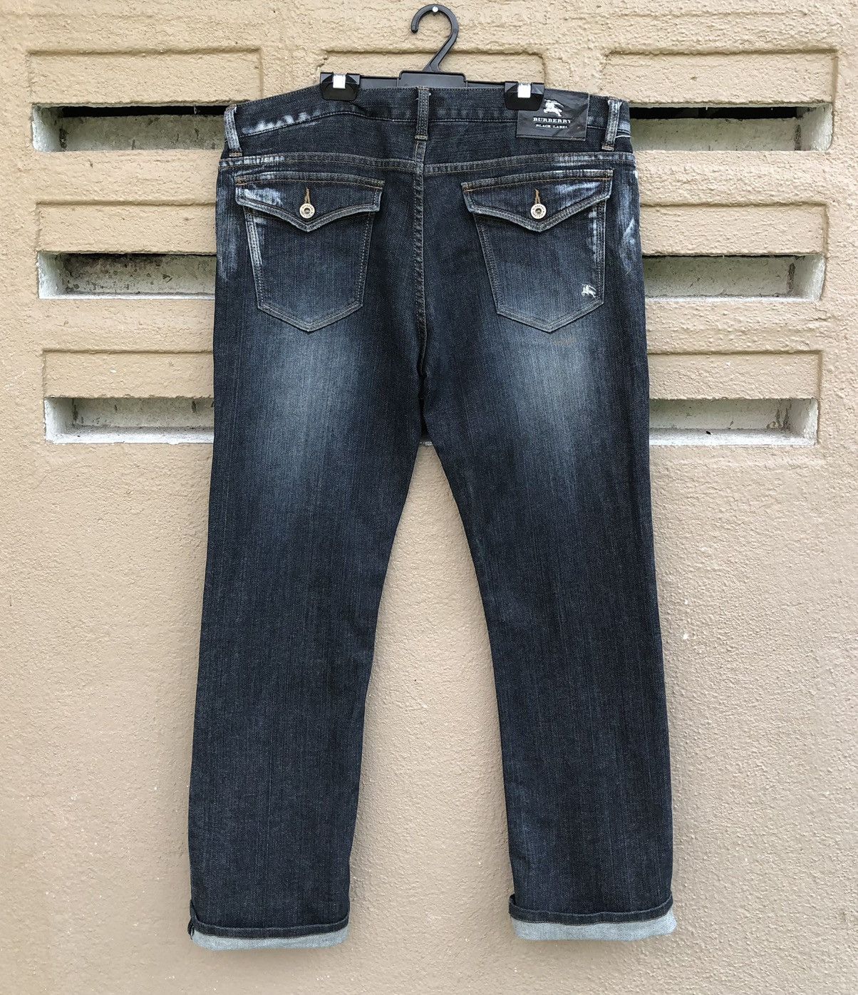 Burberry Burberry Black Label Stretchable Embroidery Logo Denim Pant Size US 32 / EU 48 - 1 Thumbnail