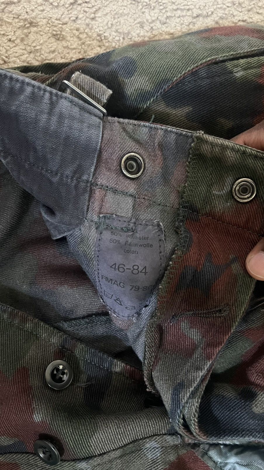 Vintage 80s vintage dyed swiss surplus cargo pants Size US 31 - 6 Thumbnail