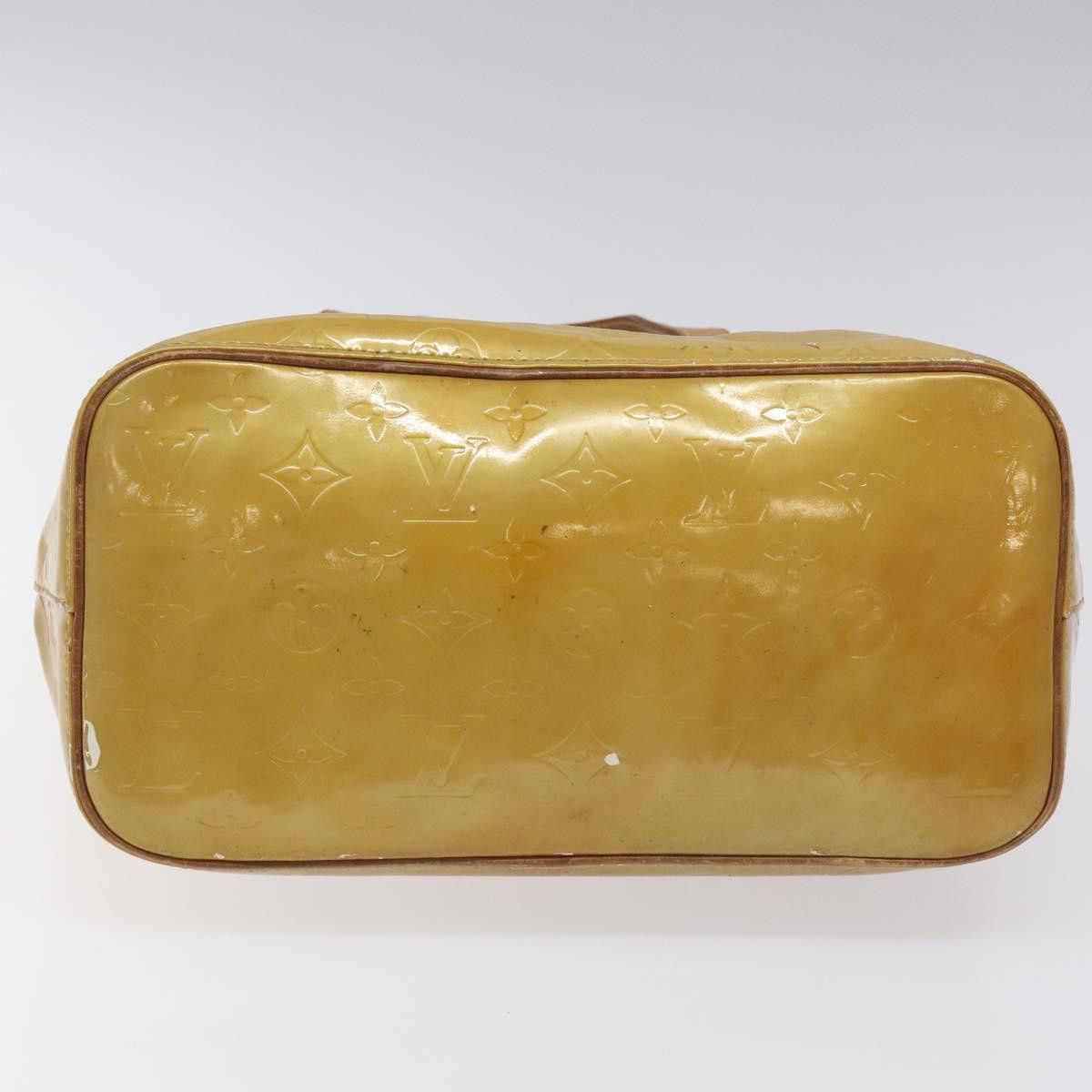 Louis Vuitton LOUIS VUITTON Monogram Vernis Houston Hand Bag Beige M91004 Size ONE SIZE - 9 Thumbnail