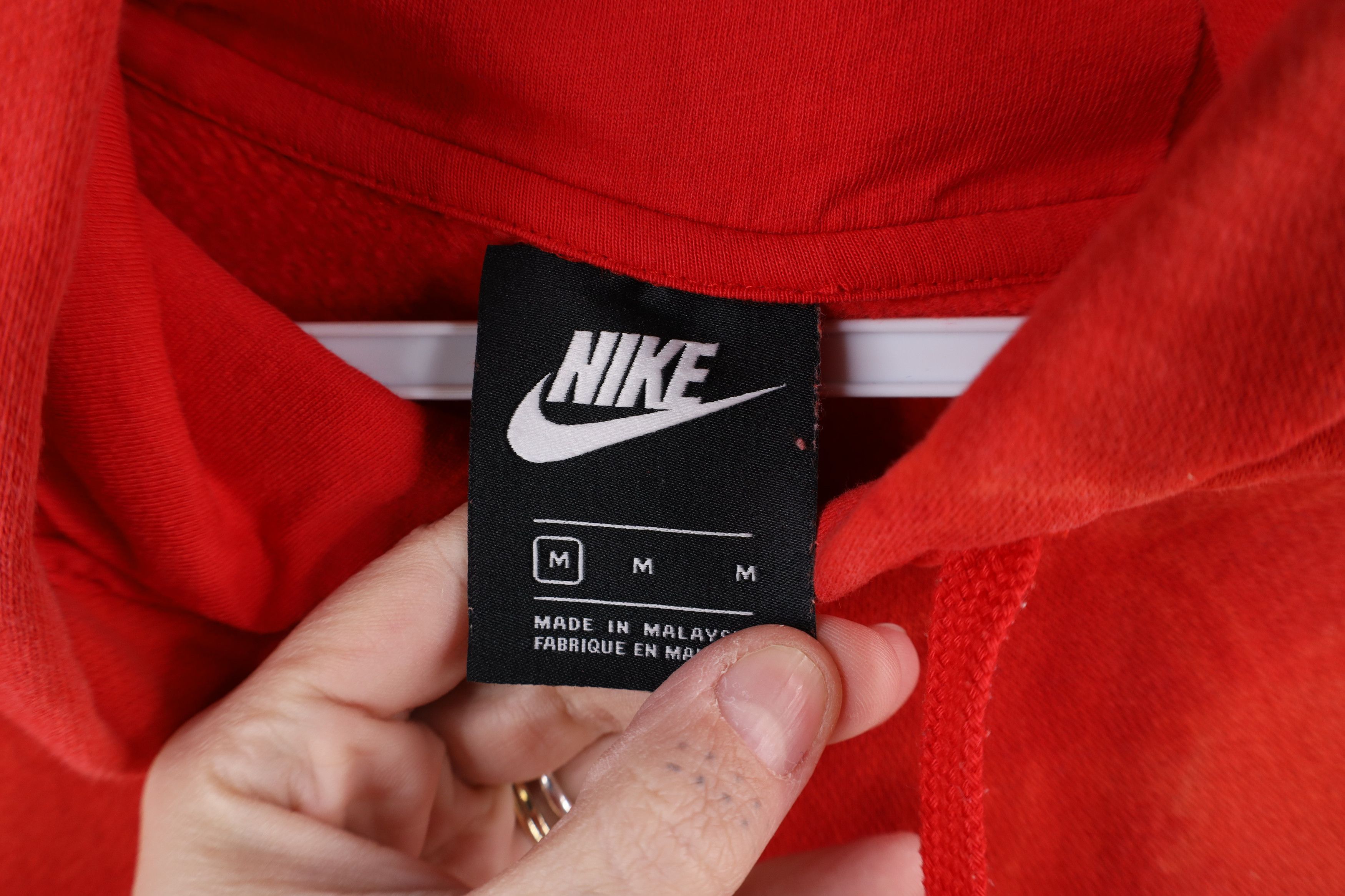 Nike × Vintage Vintage Y2K Nike Mini Swoosh Acid Wash Hoodie Sweatshirt Size US M / EU 48-50 / 2 - 9 Thumbnail