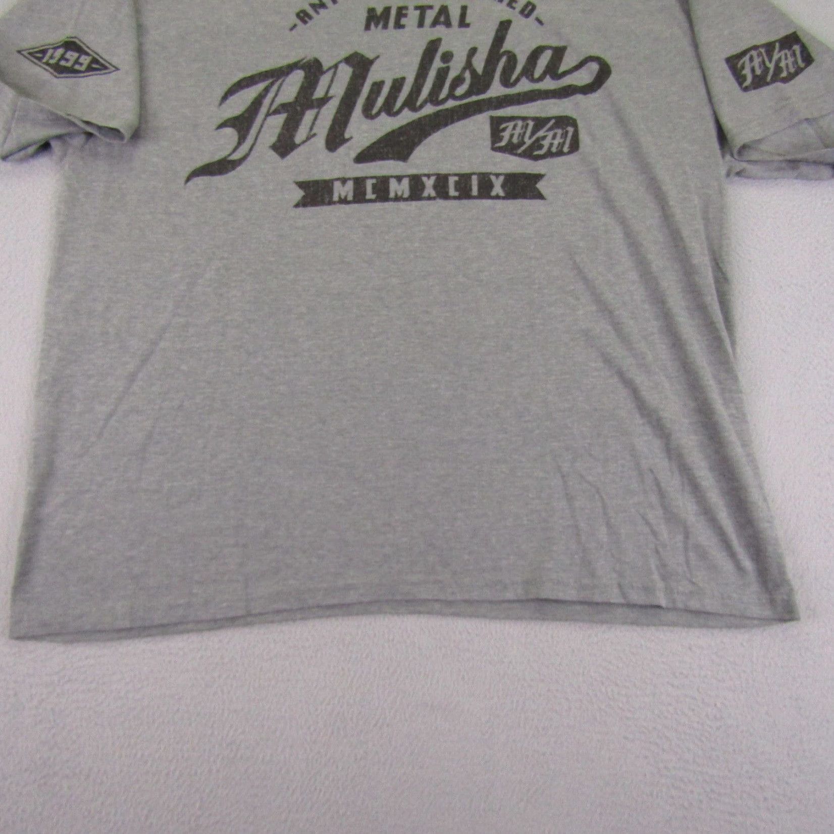 Metal Mulisha Metal Mulisha Shirt Mens 2XL Gray Anti Established 1999 Spellout Graphic Tee Size US XXL / EU 58 / 5 - 6 Thumbnail