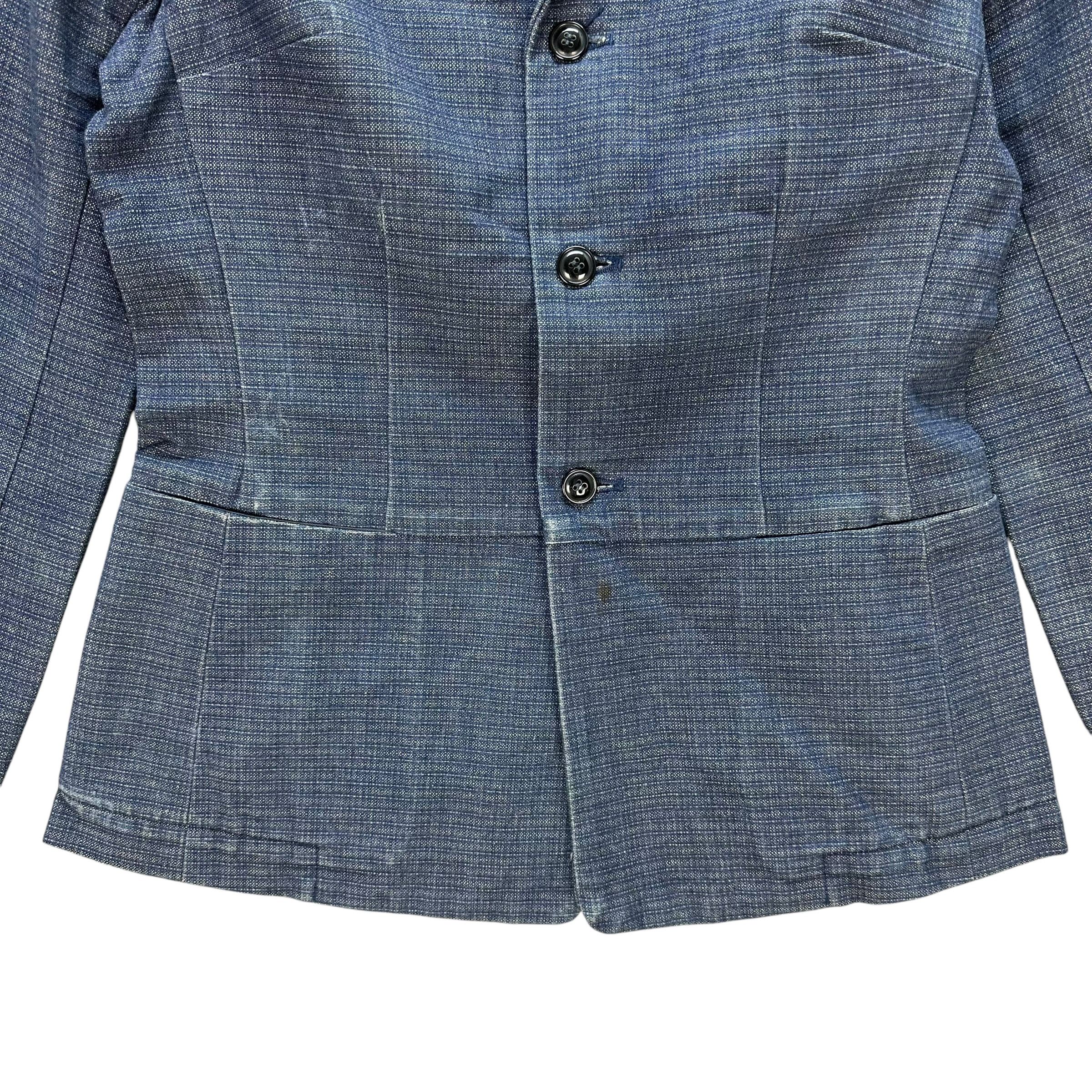 Blue Blue Japan BLUE BLUE JAPAN Arigato Pure Indigo Denim Jacket #A81-1951 Size M / US 6-8 / IT 42-44 - 3 Thumbnail