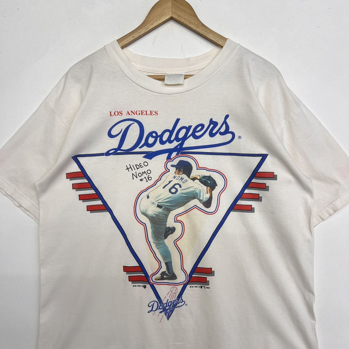 MLB HIDEO NOMO VTG 95 MIRO MLB LA DODGERS TSHIRT Size US L / EU 52-54 / 3 - 2 Thumbnail