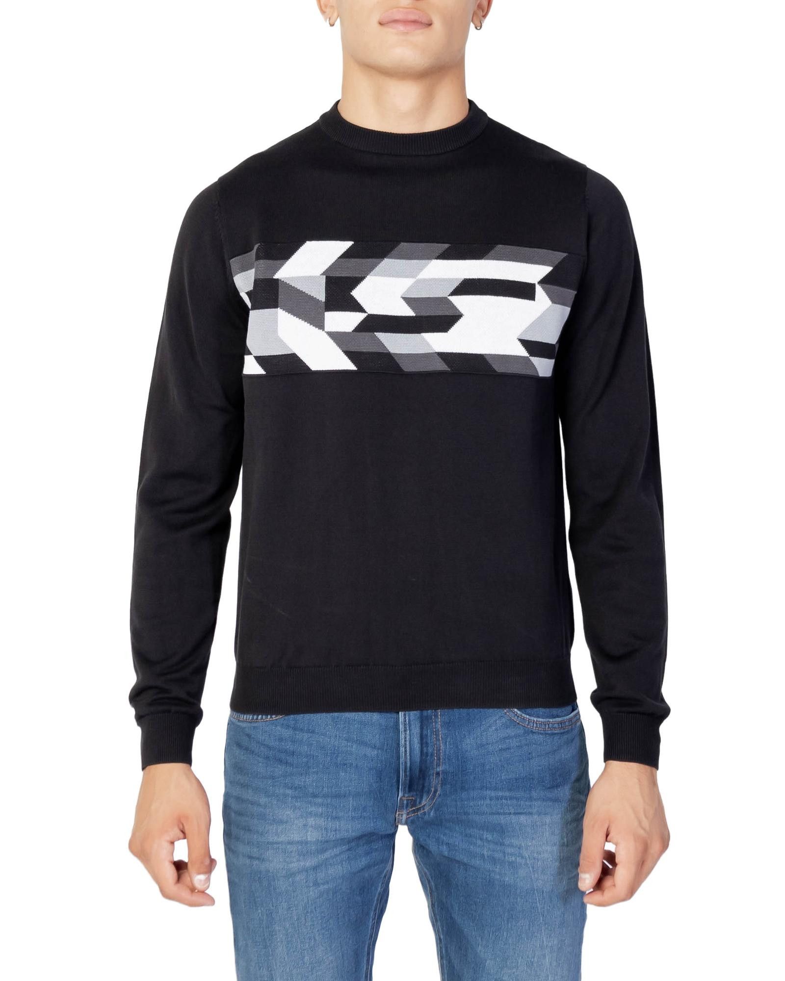 image of Antony Morato Long Sleeve Knitwear in Black, Men's (Size Small)